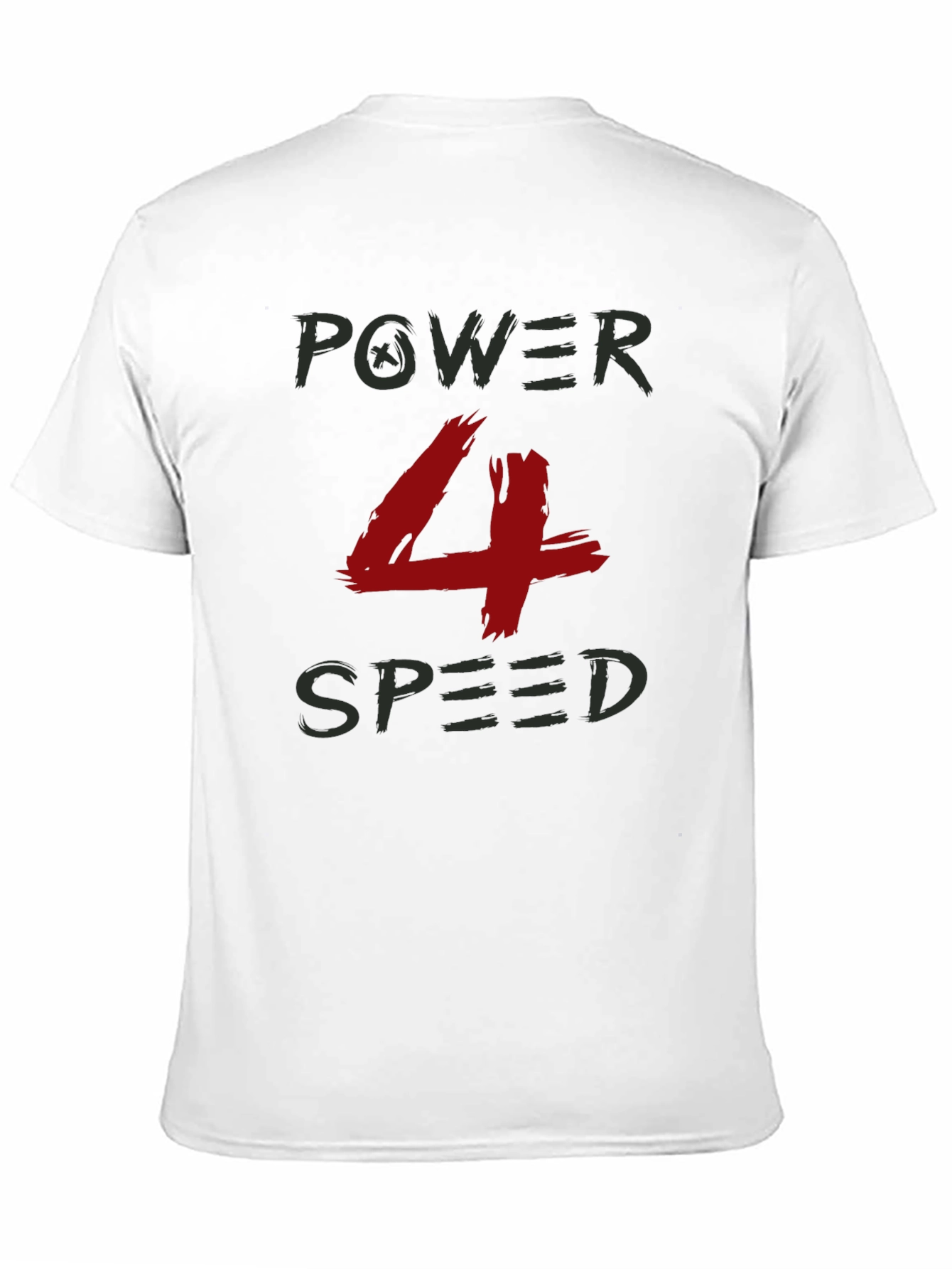 Power 4 Speed Graphic T-Shirt - Black Crew Neck
