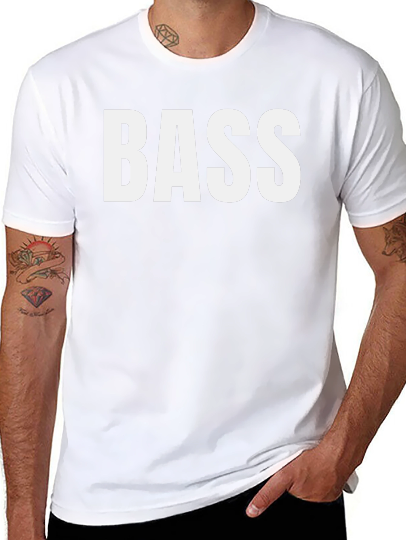 BASS Graphic Tee - Classic Black Cotton T-Shirt