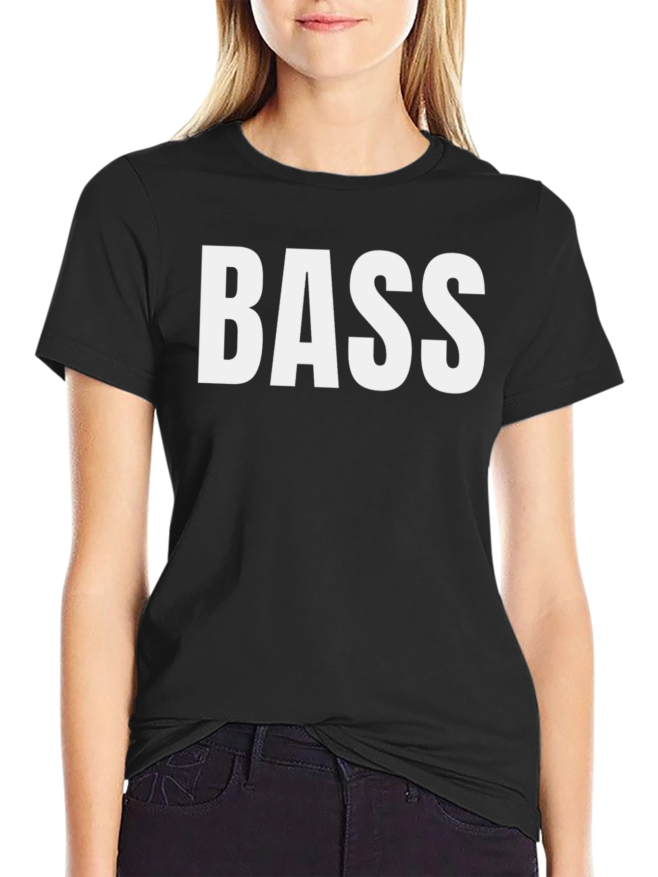 BASS Graphic Tee - Classic Black Cotton T-Shirt