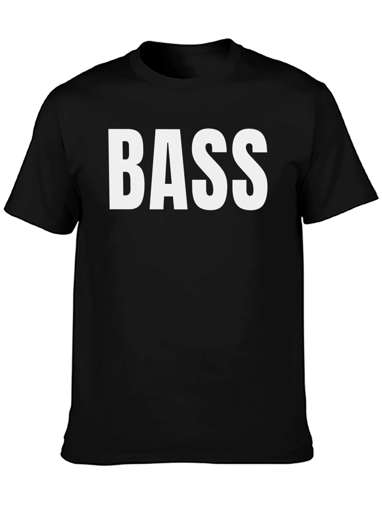 BASS Graphic Tee - Classic Black Cotton T-Shirt