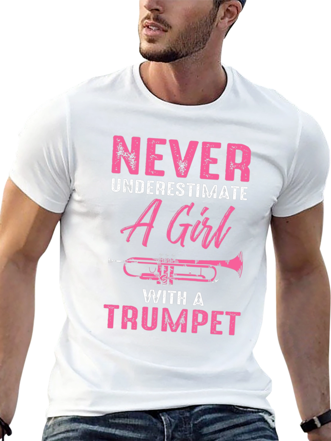 Never Underestimate A Girl With A Trumpet T-Shirt