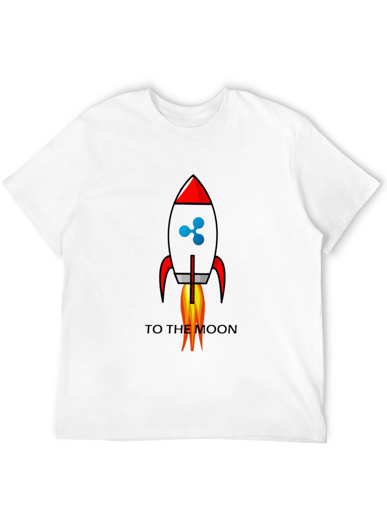 Ripple to the Moon Black Graphic T-Shirt