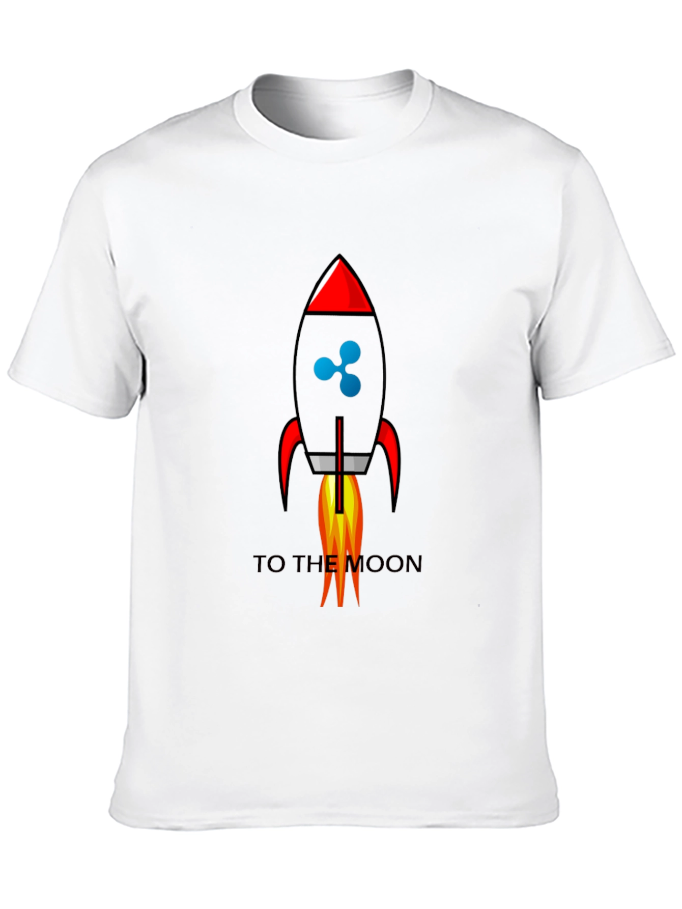 Ripple to the Moon Black Graphic T-Shirt