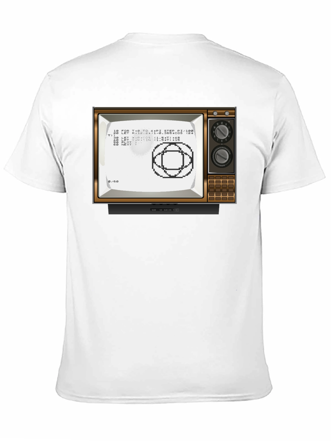 Retro Computer TV Graphic Tee - Programmer Shirt