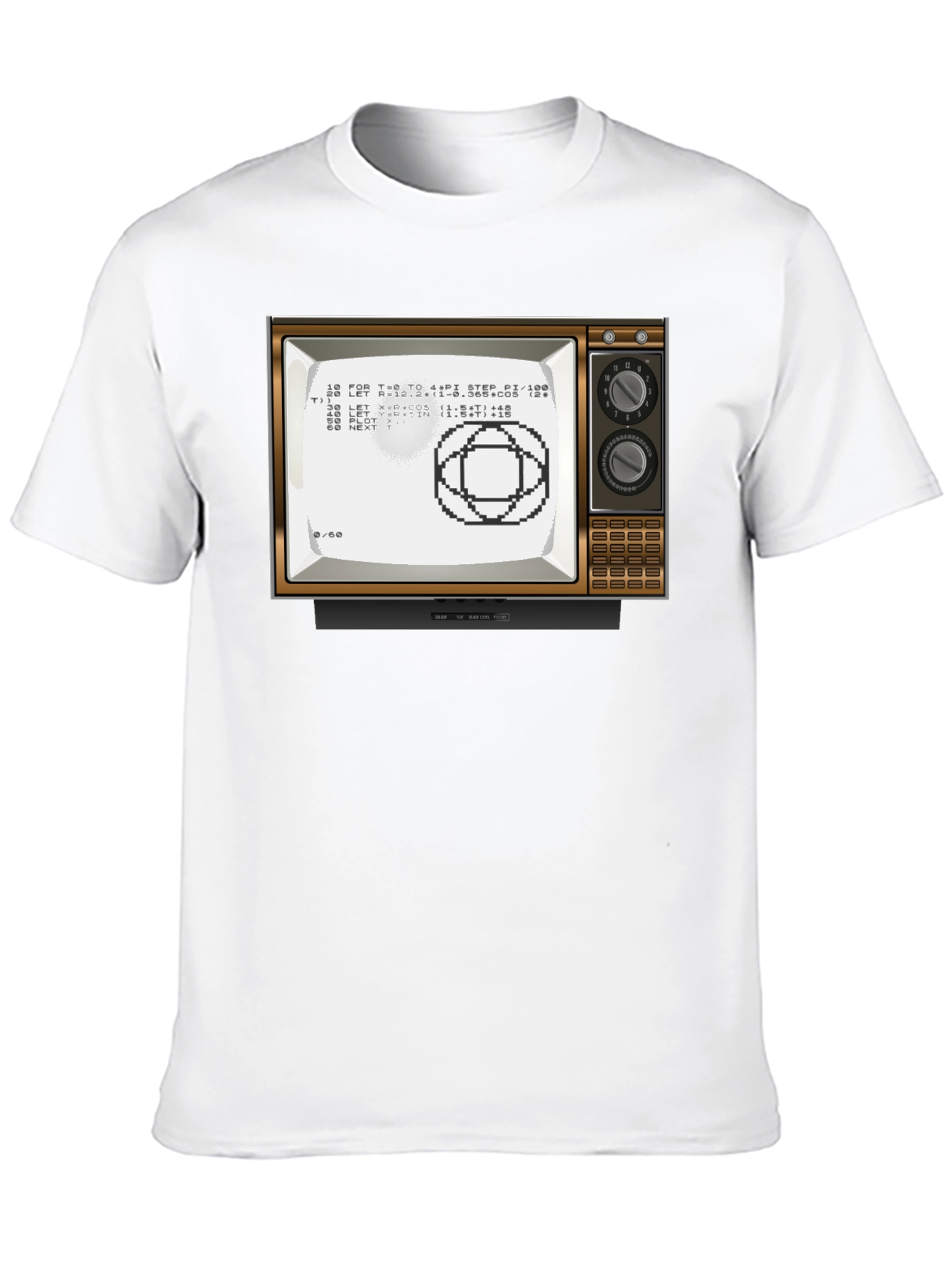 Retro Computer TV Graphic Tee - Programmer Shirt