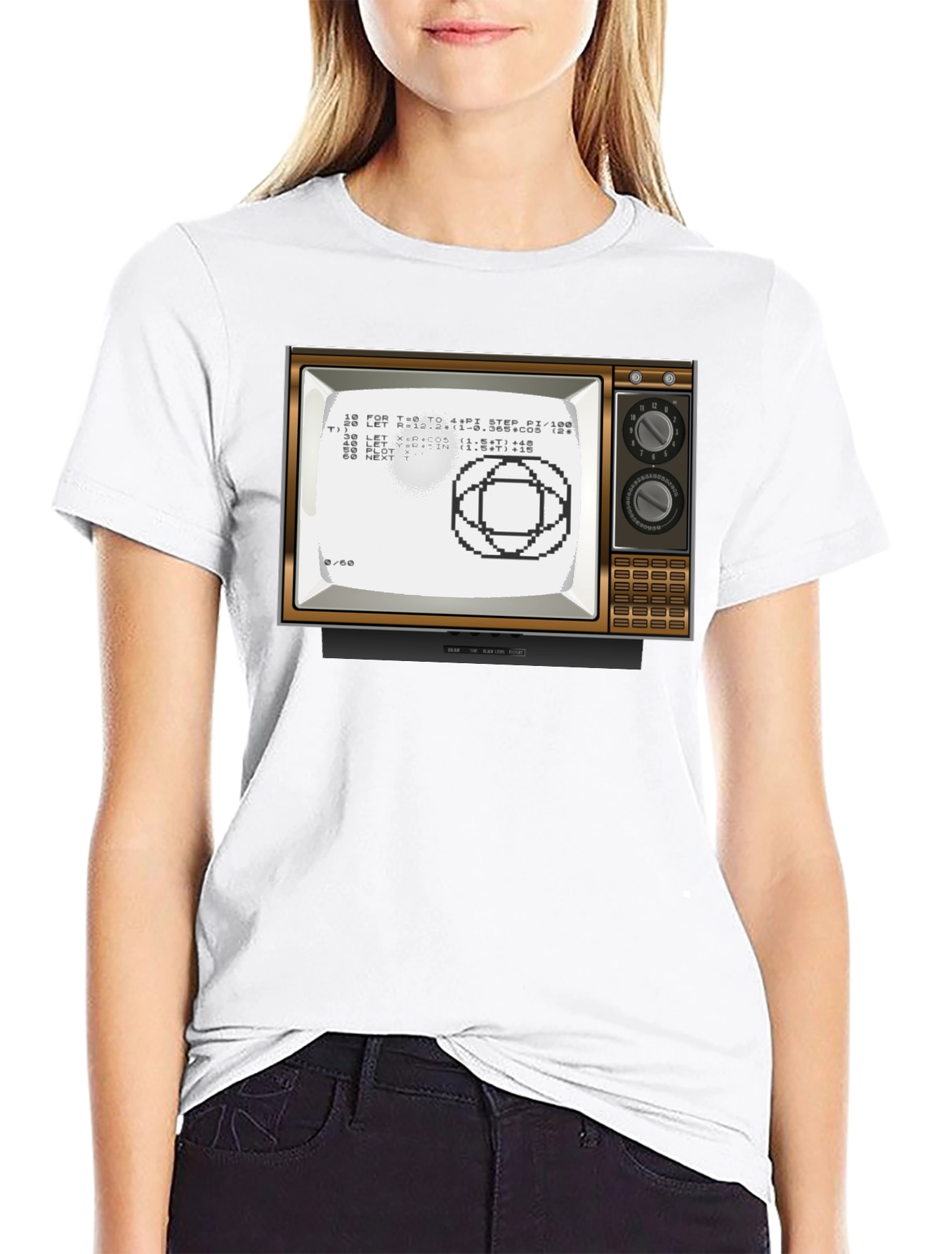 Retro Computer TV Graphic Tee - Programmer Shirt