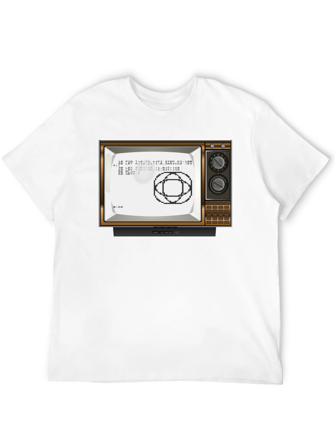Retro Computer TV Graphic Tee - Programmer Shirt