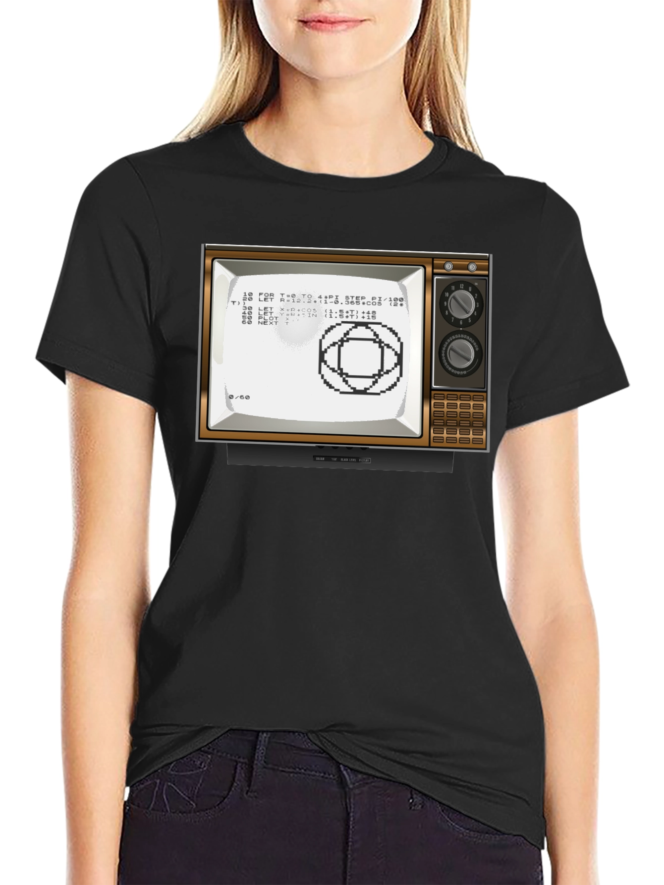 Retro Computer TV Graphic Tee - Programmer Shirt