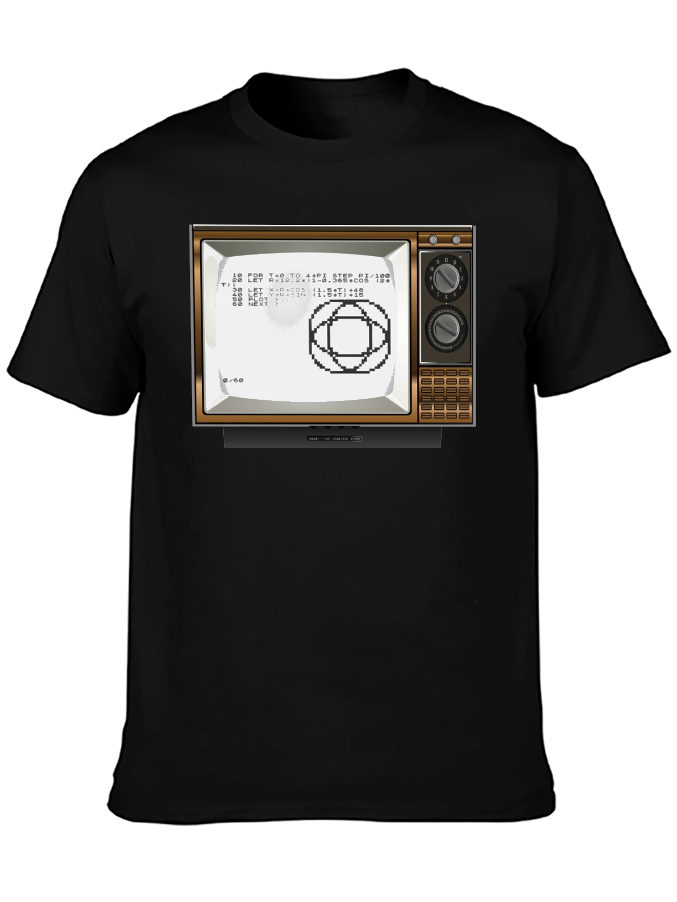 Retro Computer TV Graphic Tee - Programmer Shirt