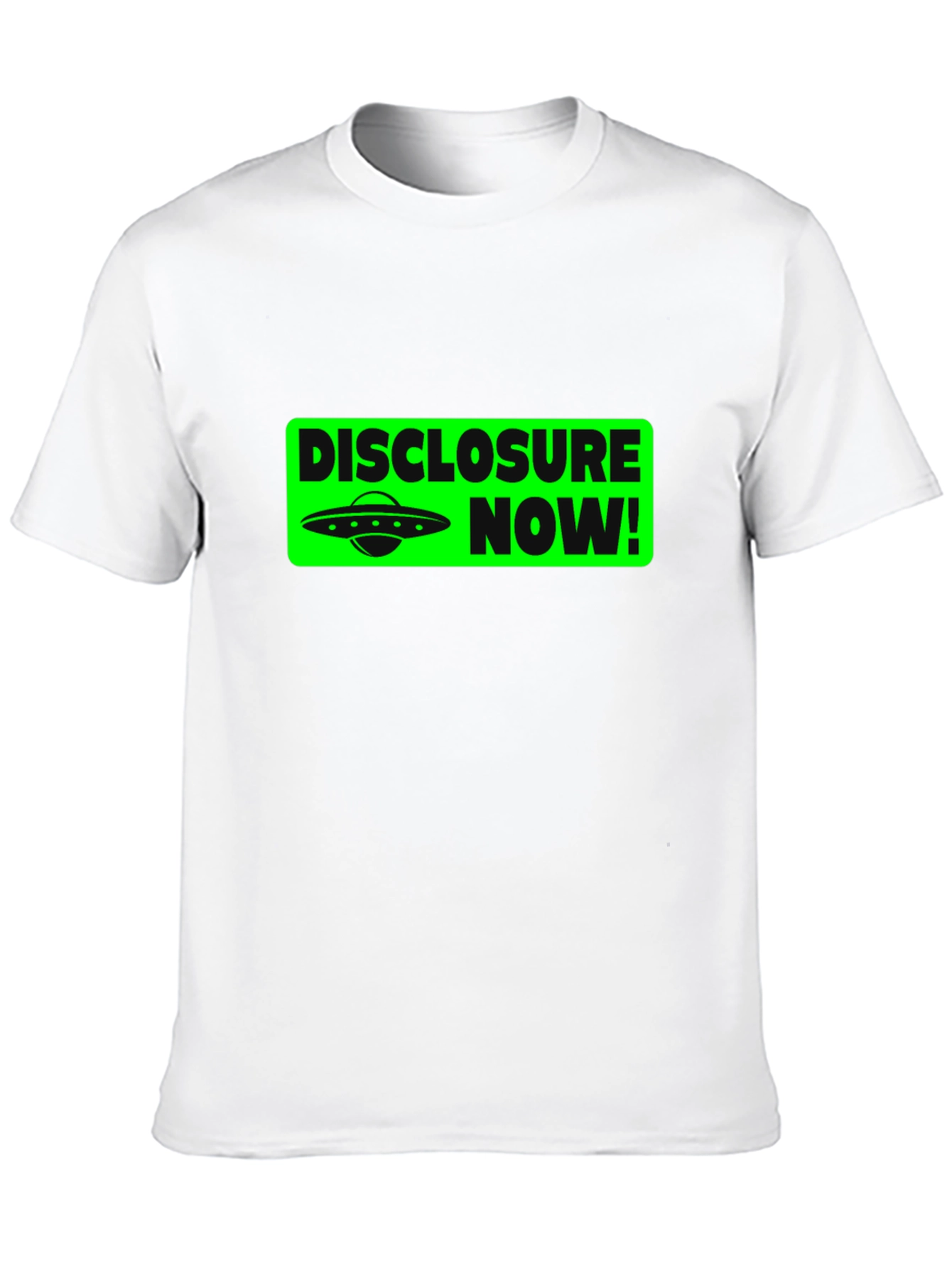 Disclosure Now! UFO Graphic Tee - Black Cotton T-Shirt