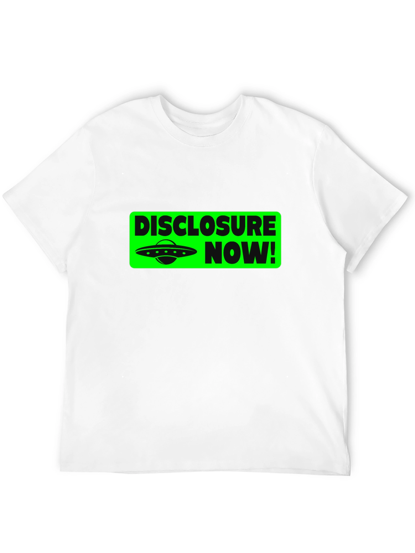 Disclosure Now! UFO Graphic Tee - Black Cotton T-Shirt