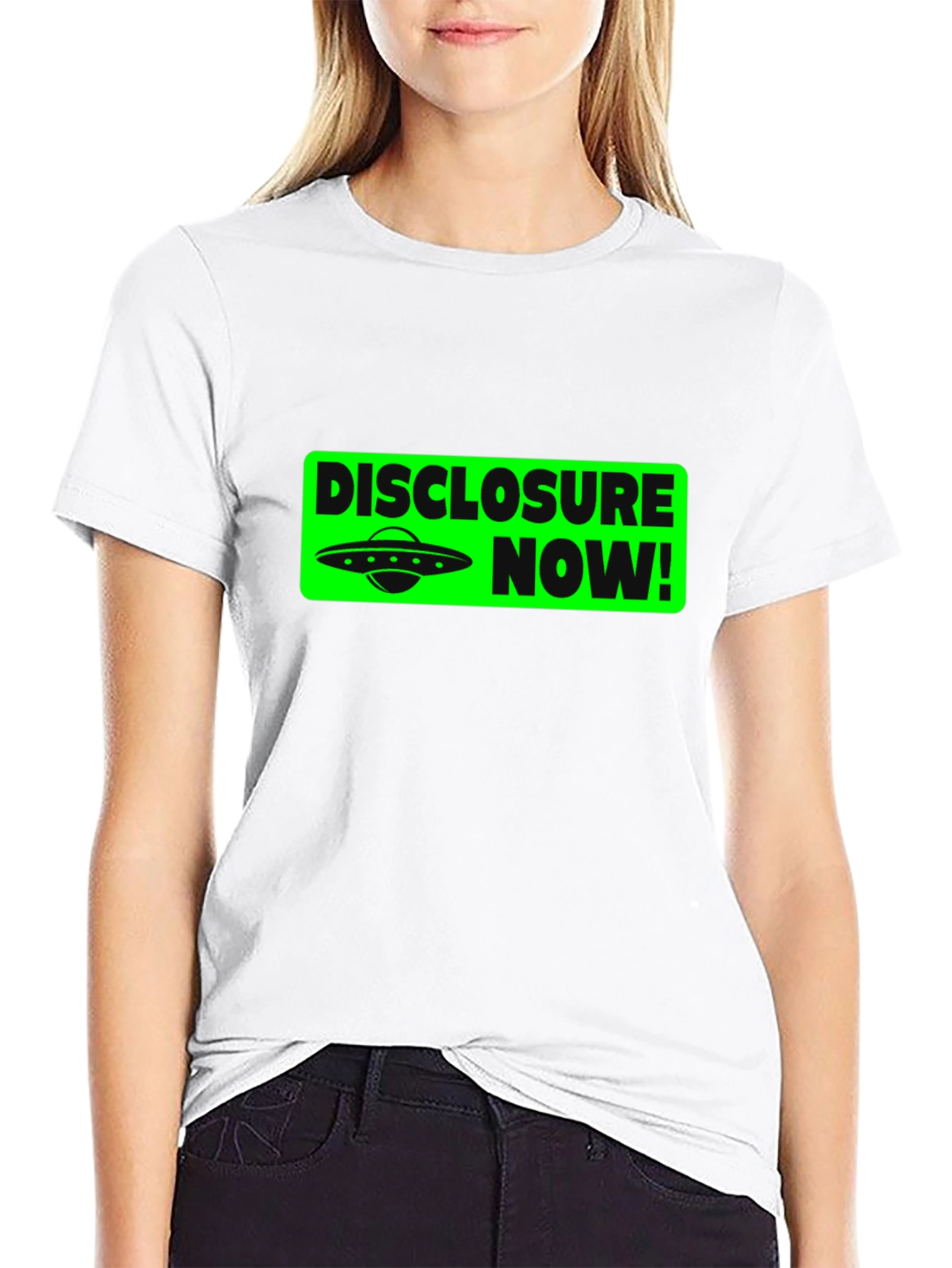 Disclosure Now! UFO Graphic Tee - Black Cotton T-Shirt