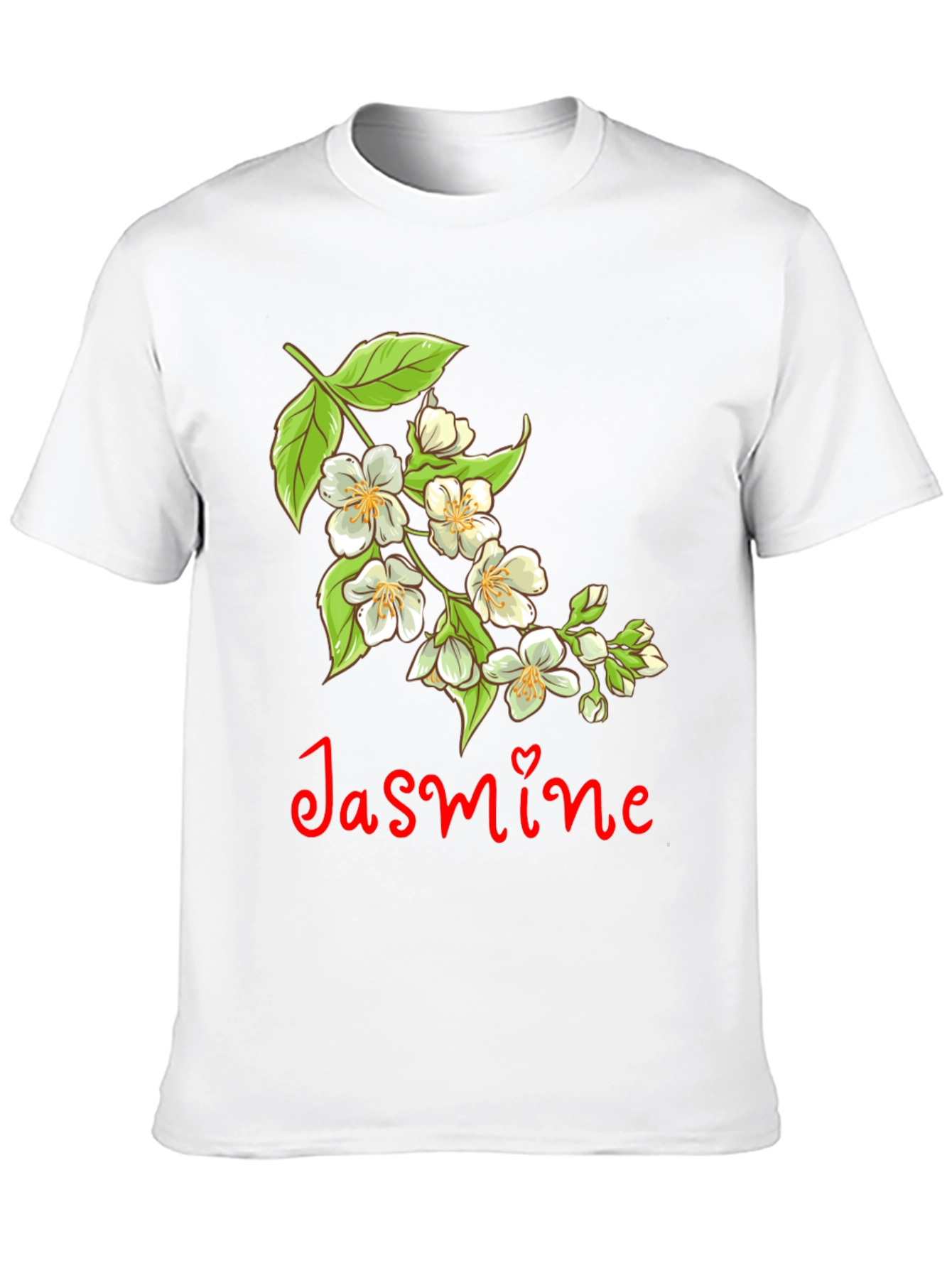 Jasmine Flower T-Shirt - Black