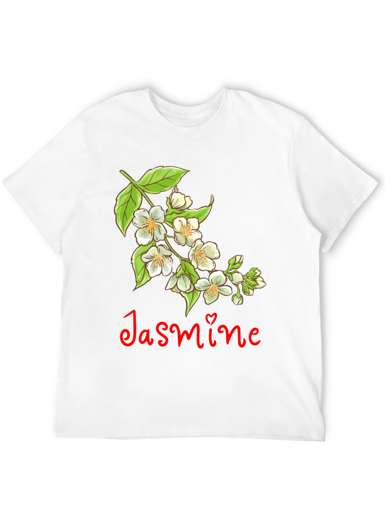 Jasmine Flower T-Shirt - Black