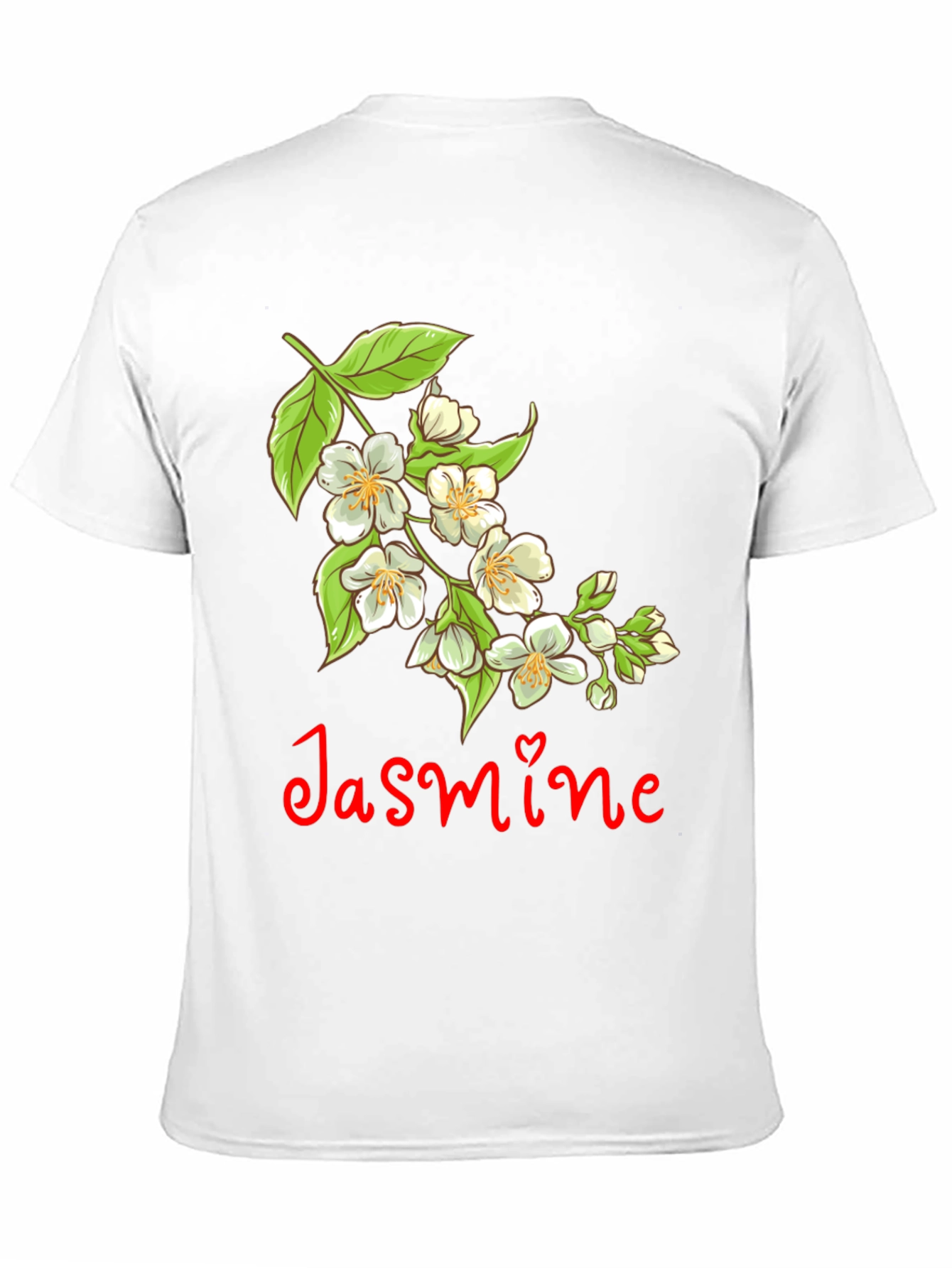 Jasmine Flower T-Shirt - Black