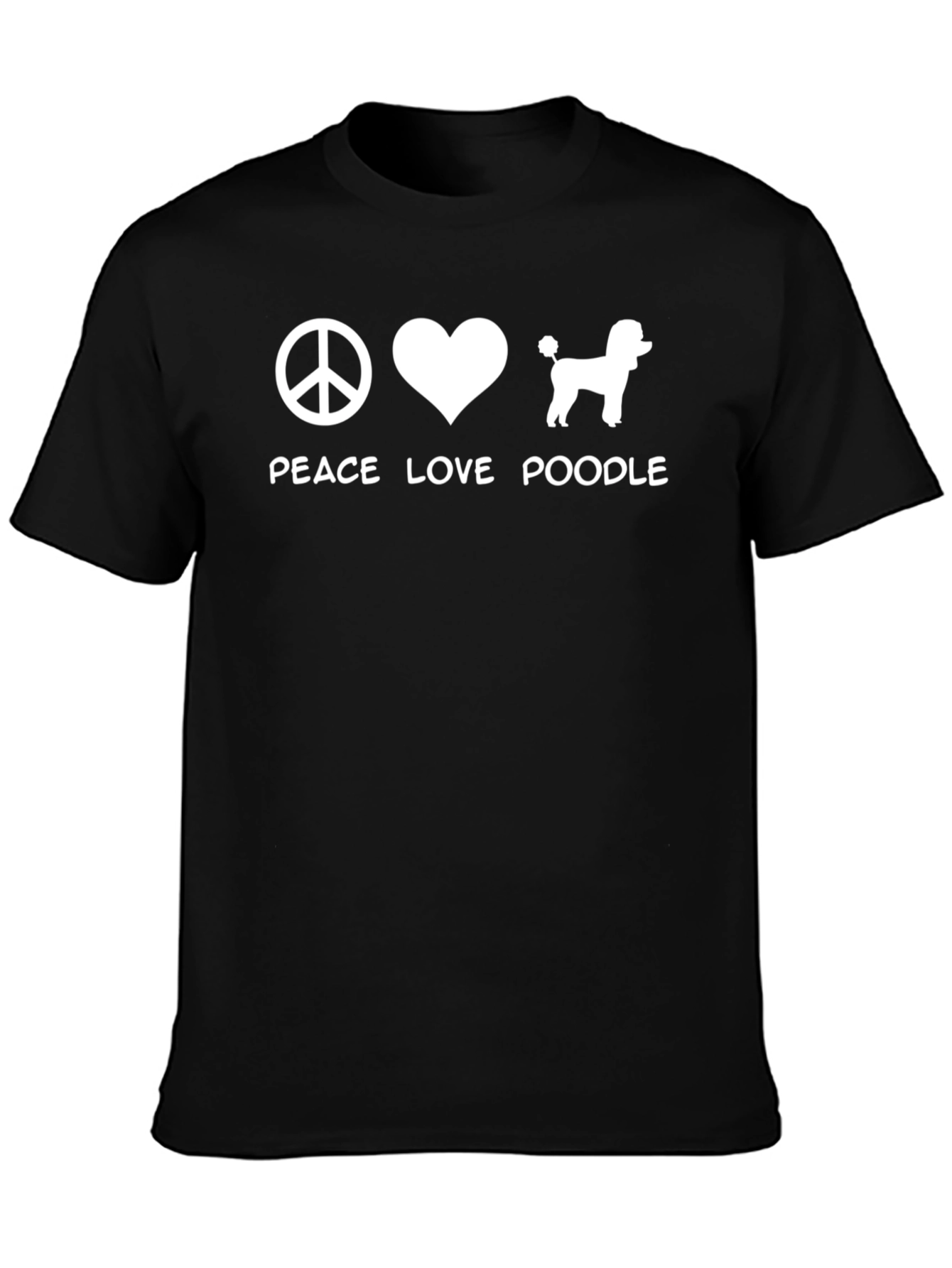 Peace Love Poodle T-Shirt - Unisex