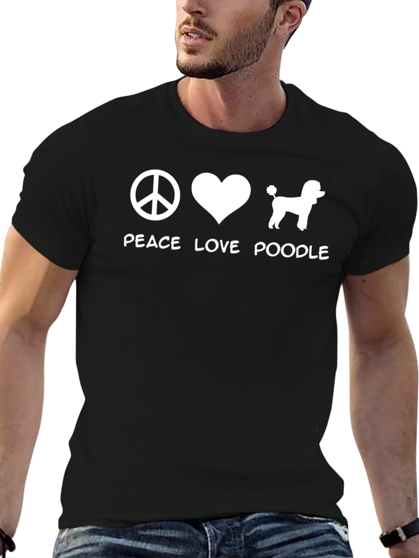 Peace Love Poodle T-Shirt - Unisex