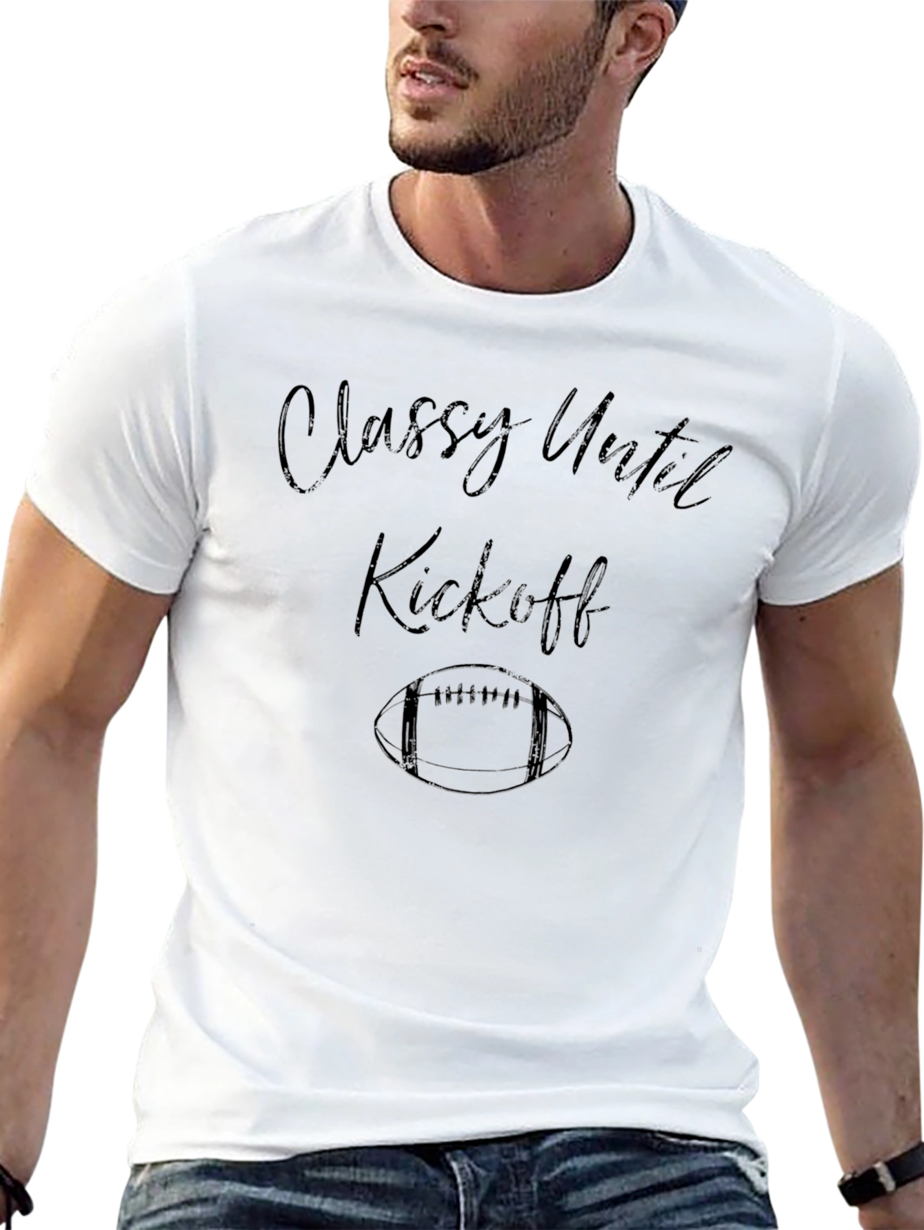 Classy Until Kickoff Graphic Tee