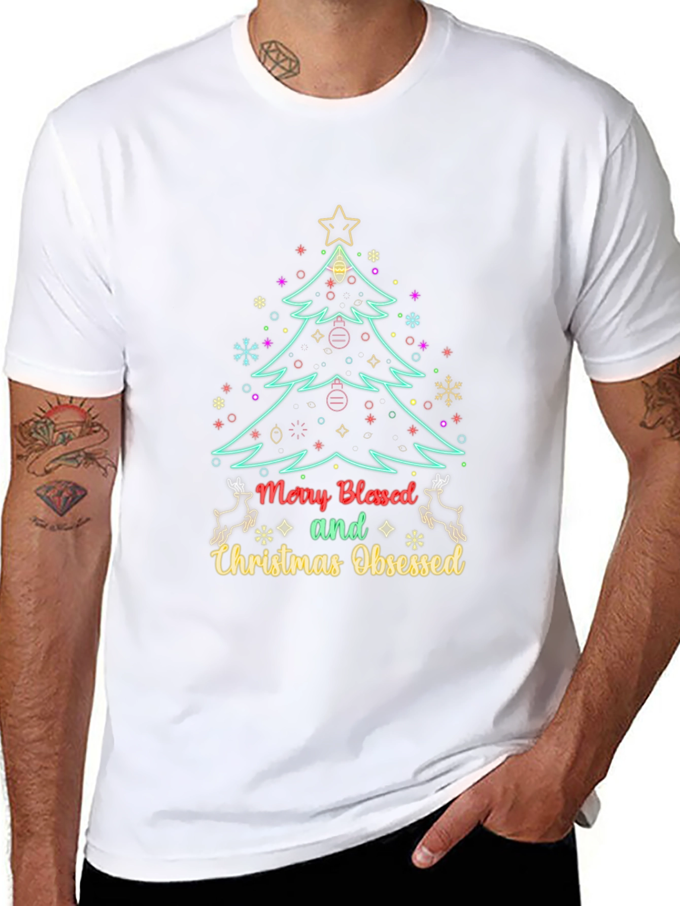 Merry Blessed Christmas Obsessed T-Shirt