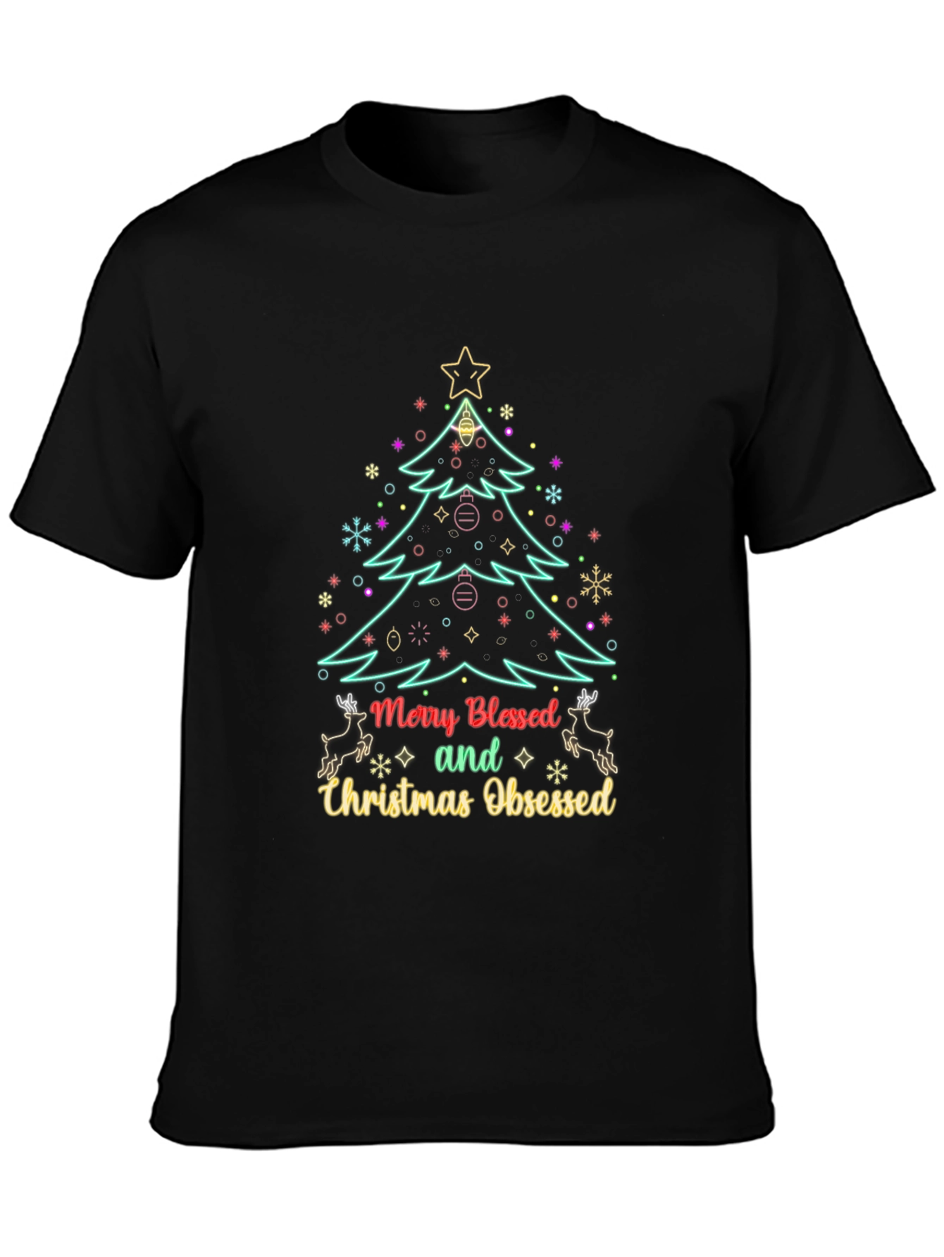Merry Blessed Christmas Obsessed T-Shirt