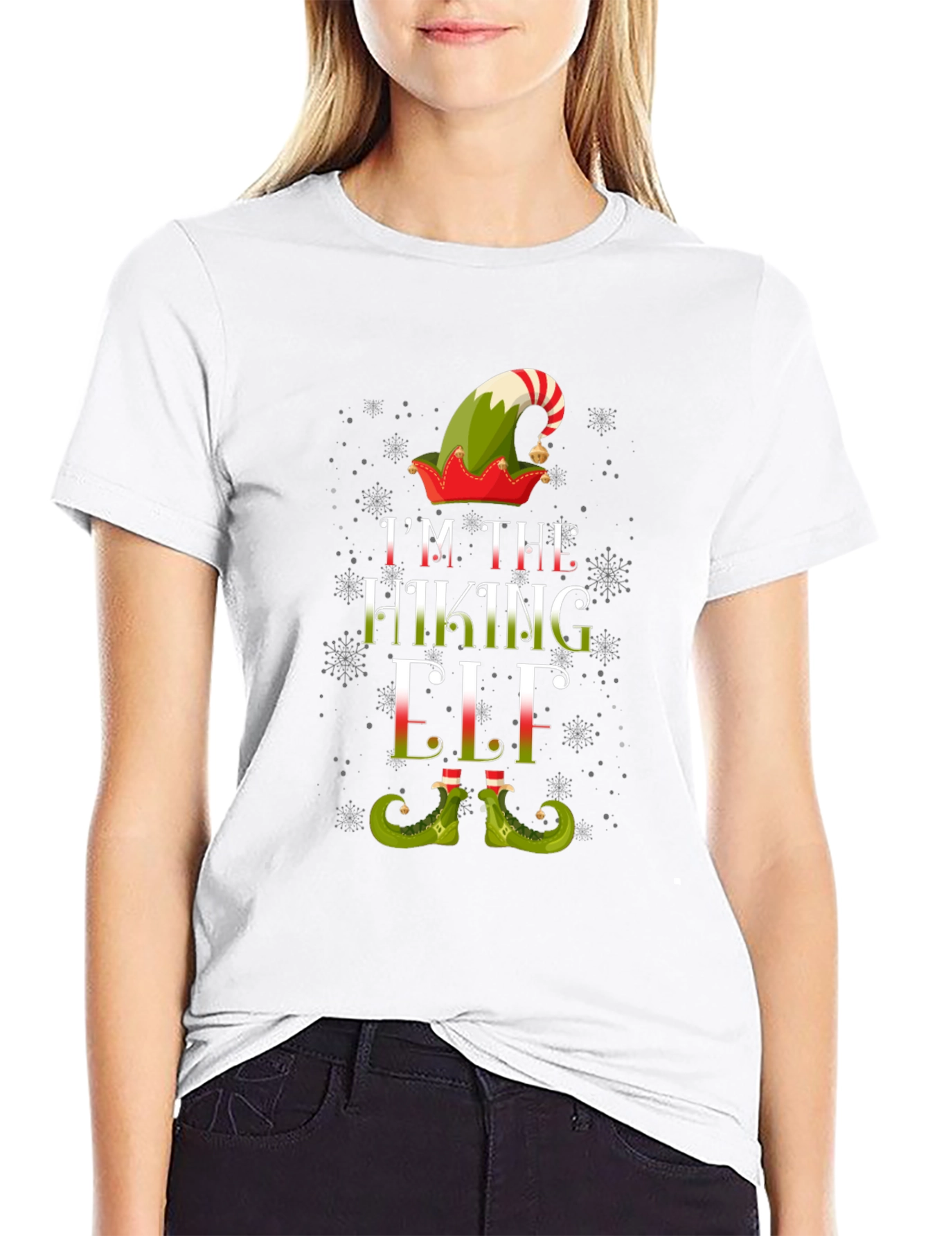 Im The Hiking Elf Christmas T-Shirt