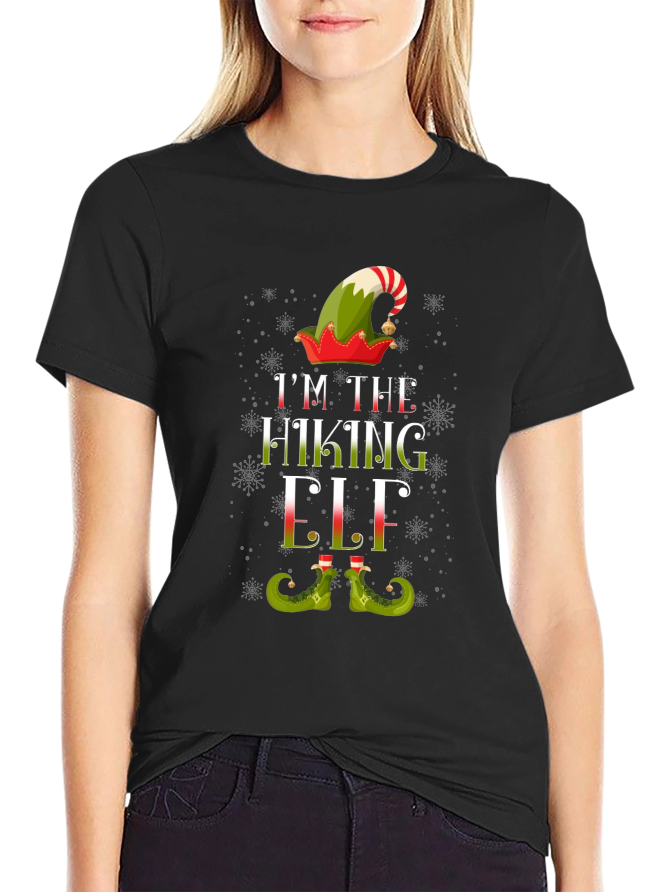 Im The Hiking Elf Christmas T-Shirt