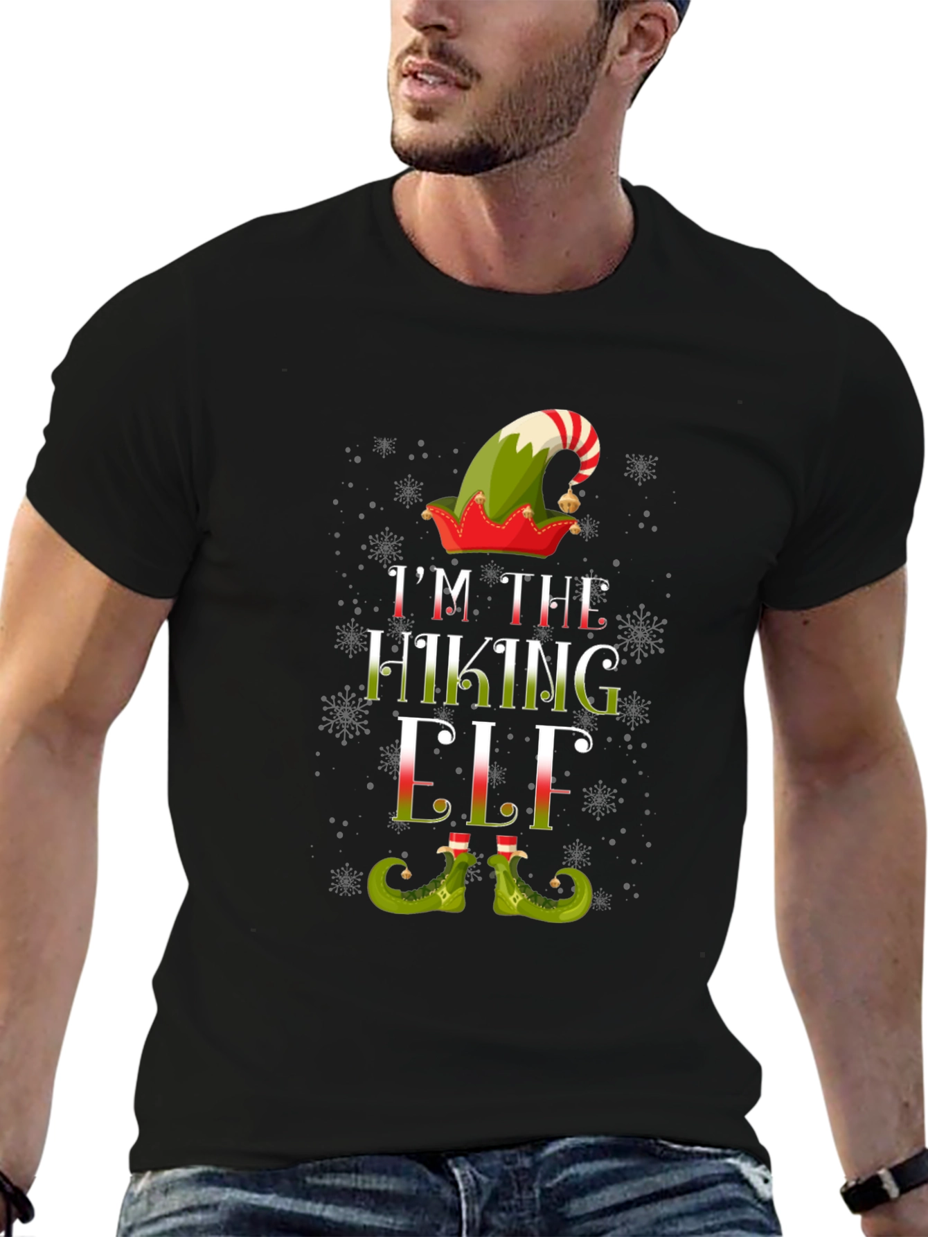 Im The Hiking Elf Christmas T-Shirt