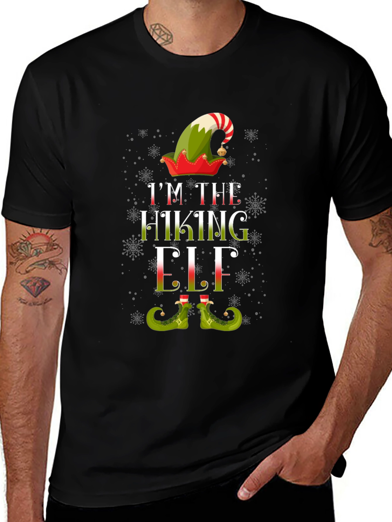 Im The Hiking Elf Christmas T-Shirt
