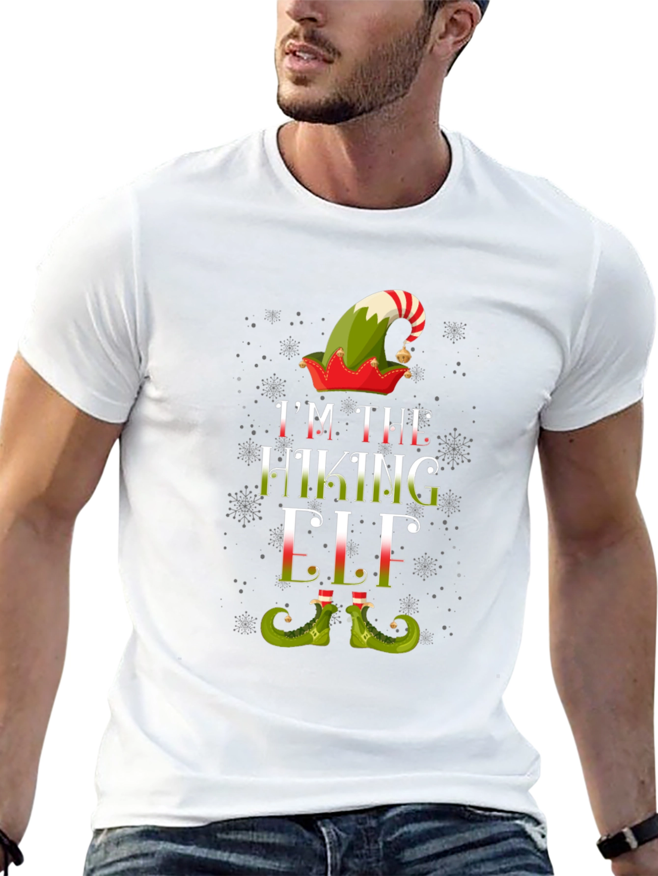 Im The Hiking Elf Christmas T-Shirt