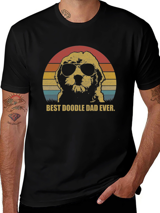 Best Doodle Dad Ever T-Shirt - Vintage Style