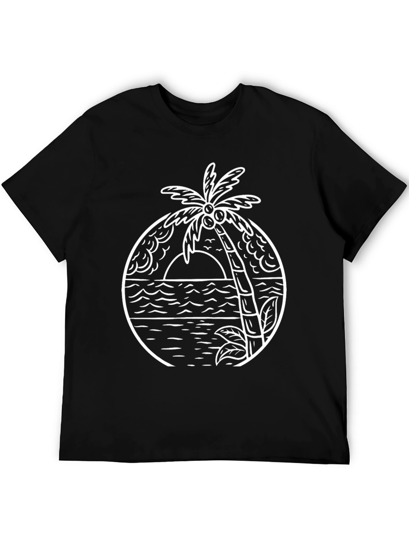 Tropical Island Graphic T-Shirt