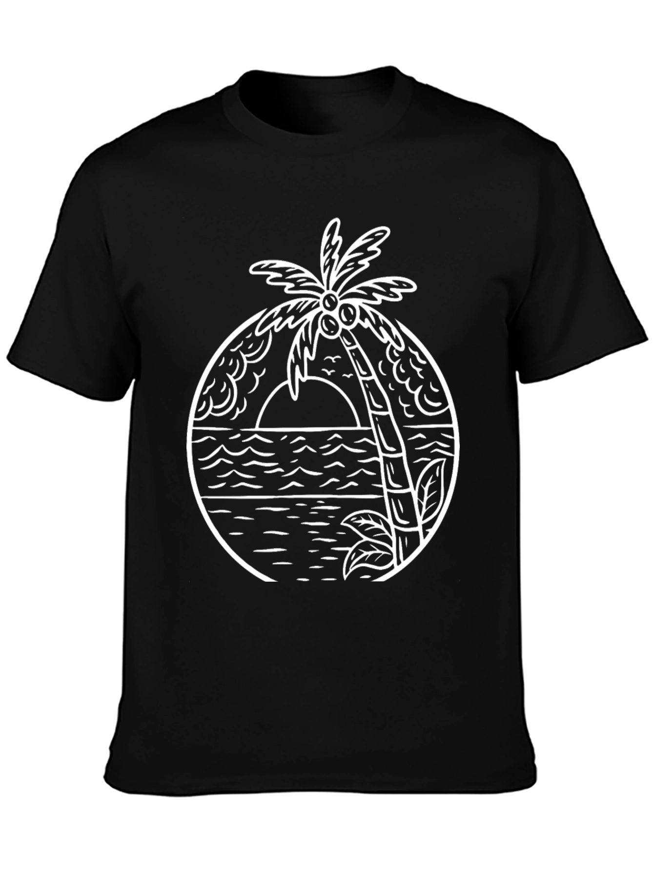 Tropical Island Graphic T-Shirt