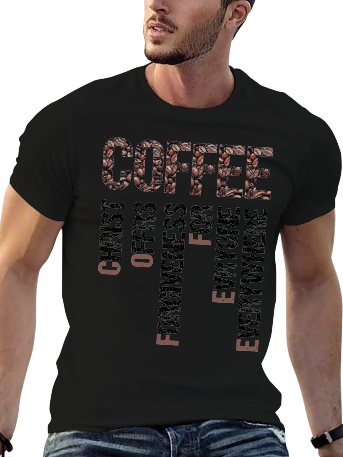 Coffee Christ Offers Forgiveness T-Shirt