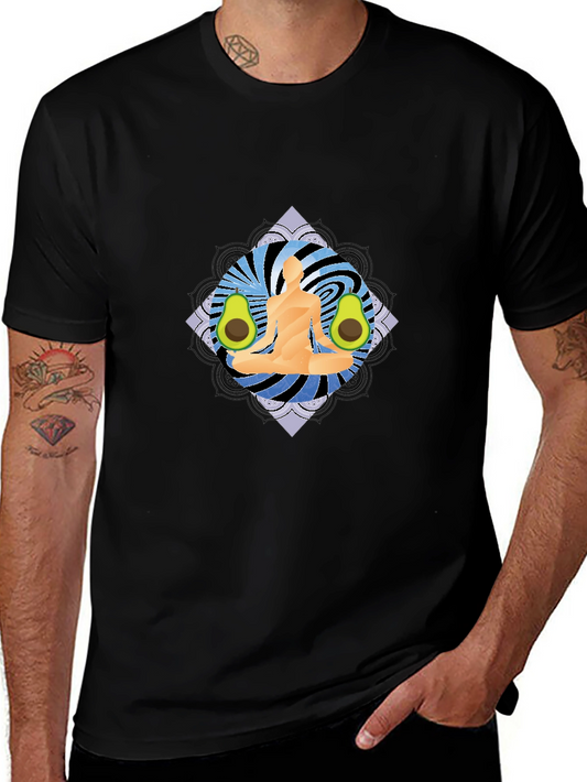 Yoga Avocado Black T-Shirt