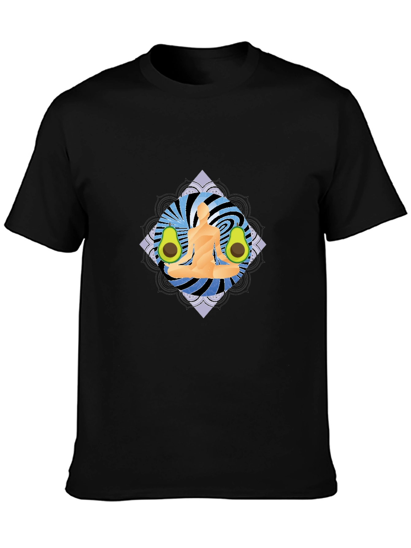 Yoga Avocado Black T-Shirt
