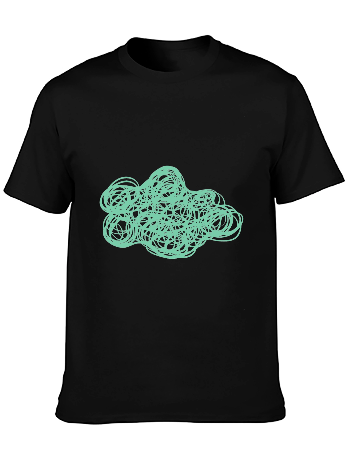 Abstract Scribble Graphic Tee - Modern Art Shirt