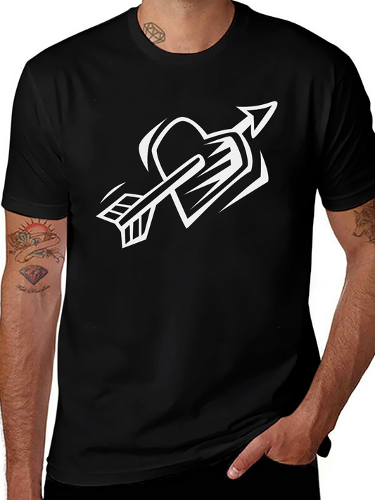 Heart Arrow Black T-Shirt