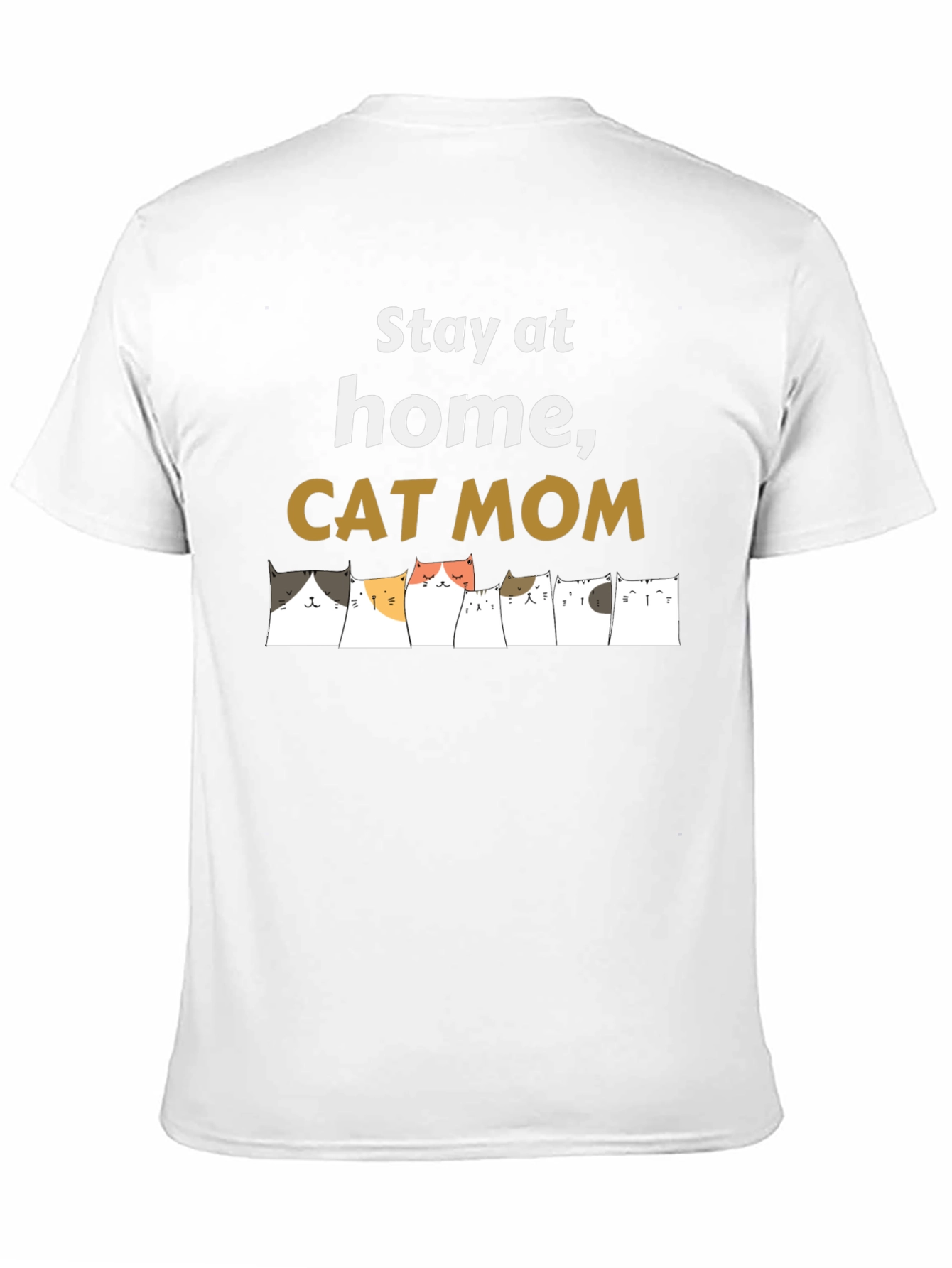 Stay Home Cat Mom T-Shirt