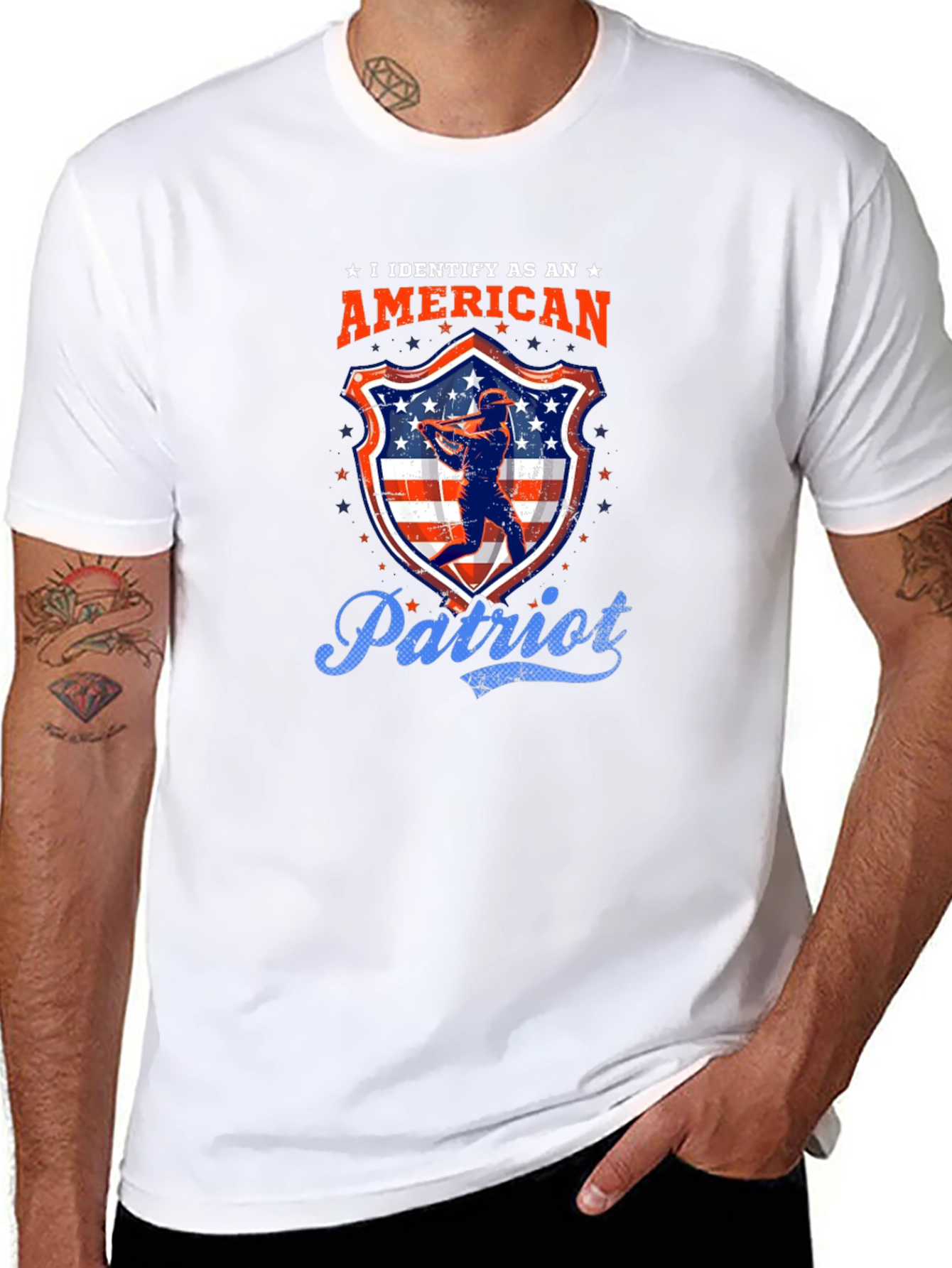 American Patriot Baseball T-Shirt