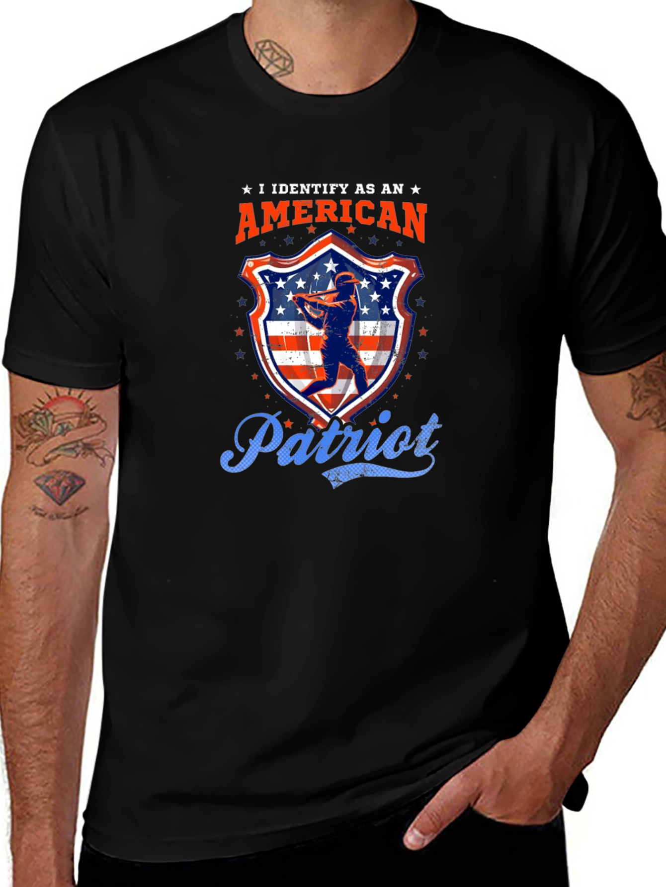American Patriot Baseball T-Shirt
