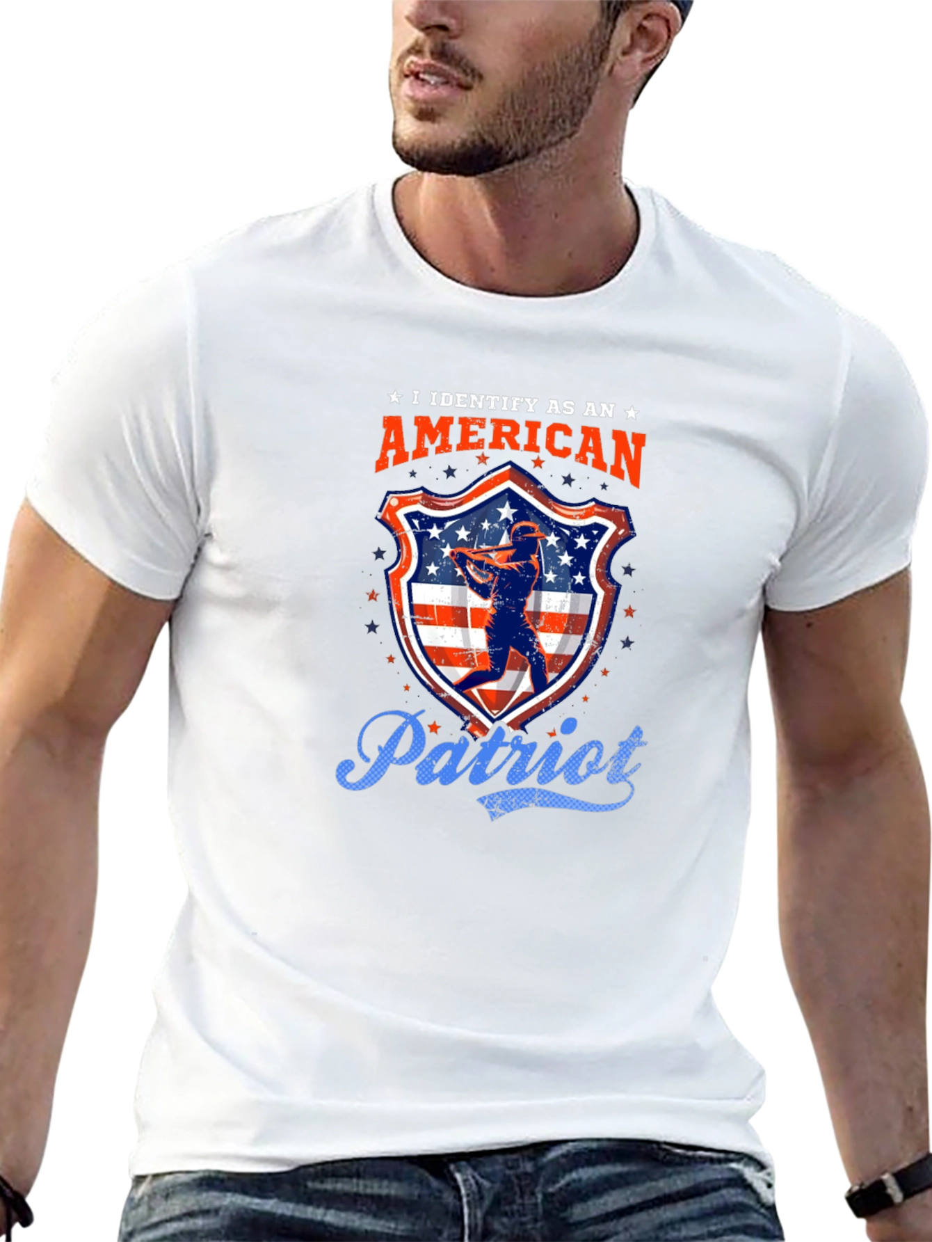 American Patriot Baseball T-Shirt