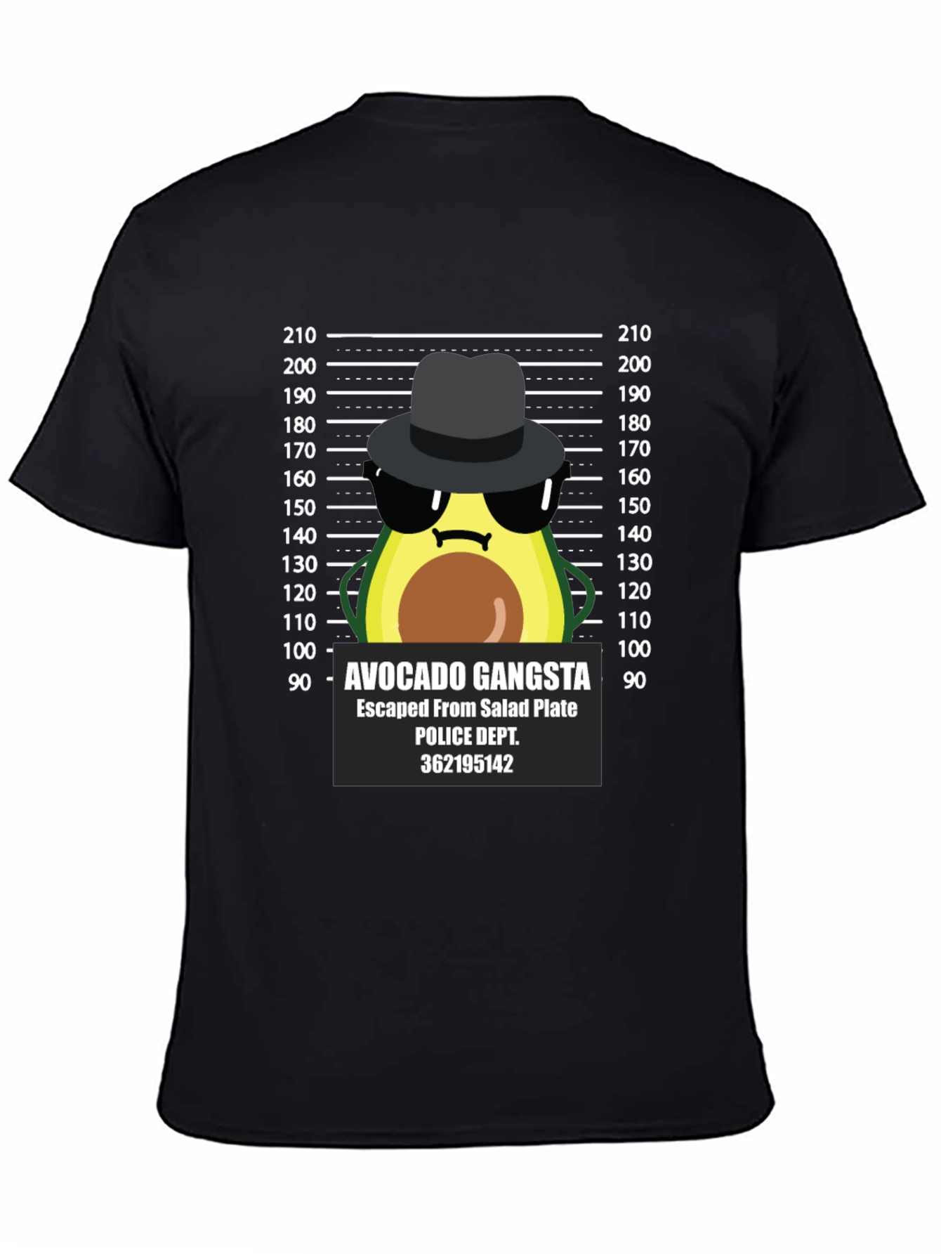 Avocado Gangsta Graphic T-Shirt