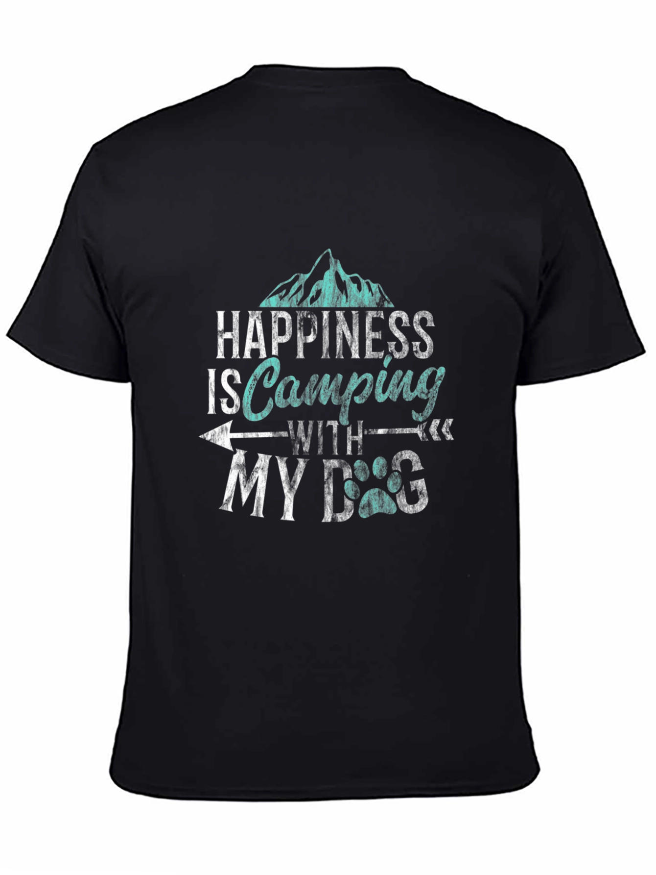 Happiness is Camping with My Dog T-Shirt