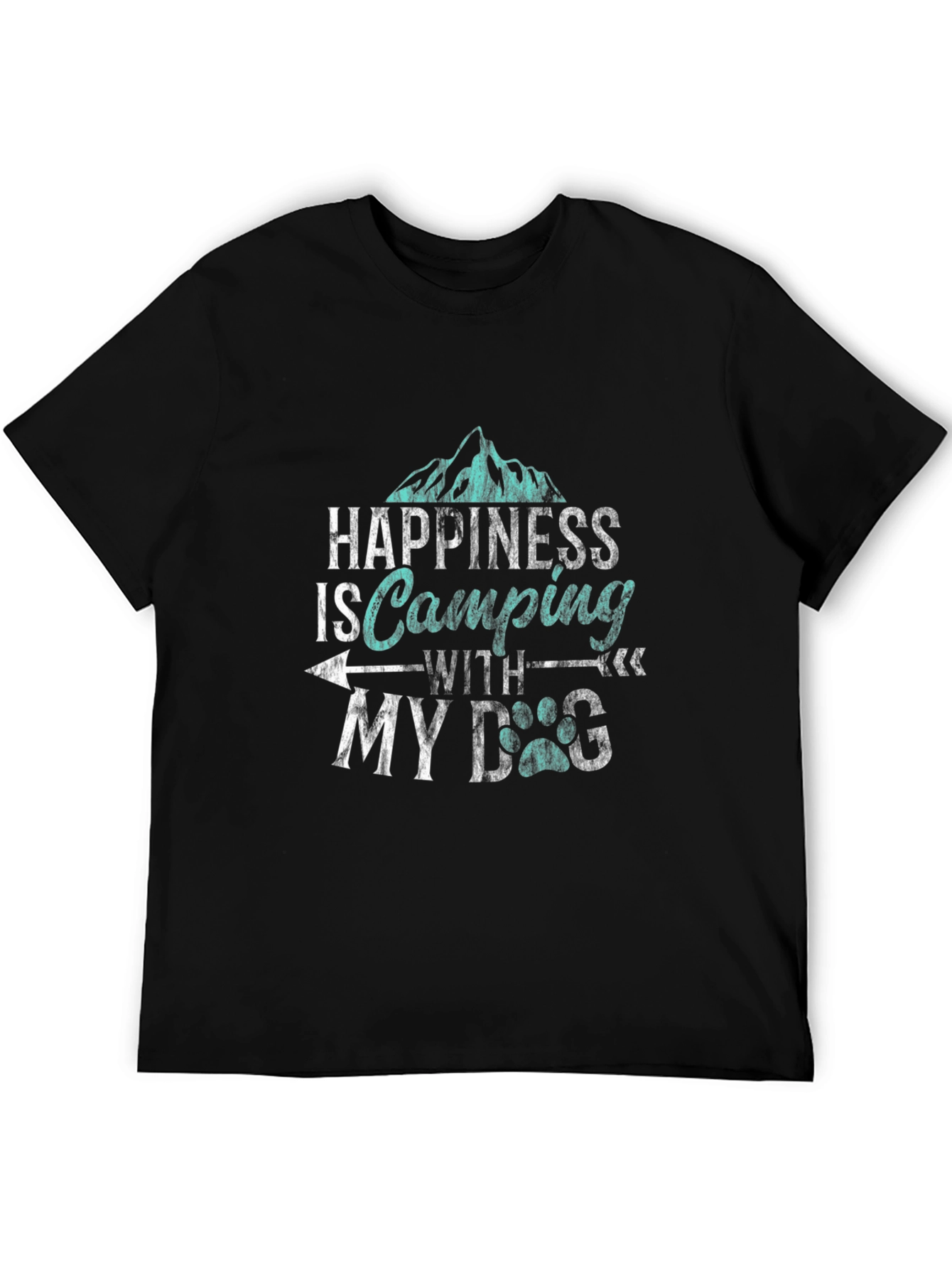 Happiness is Camping with My Dog T-Shirt