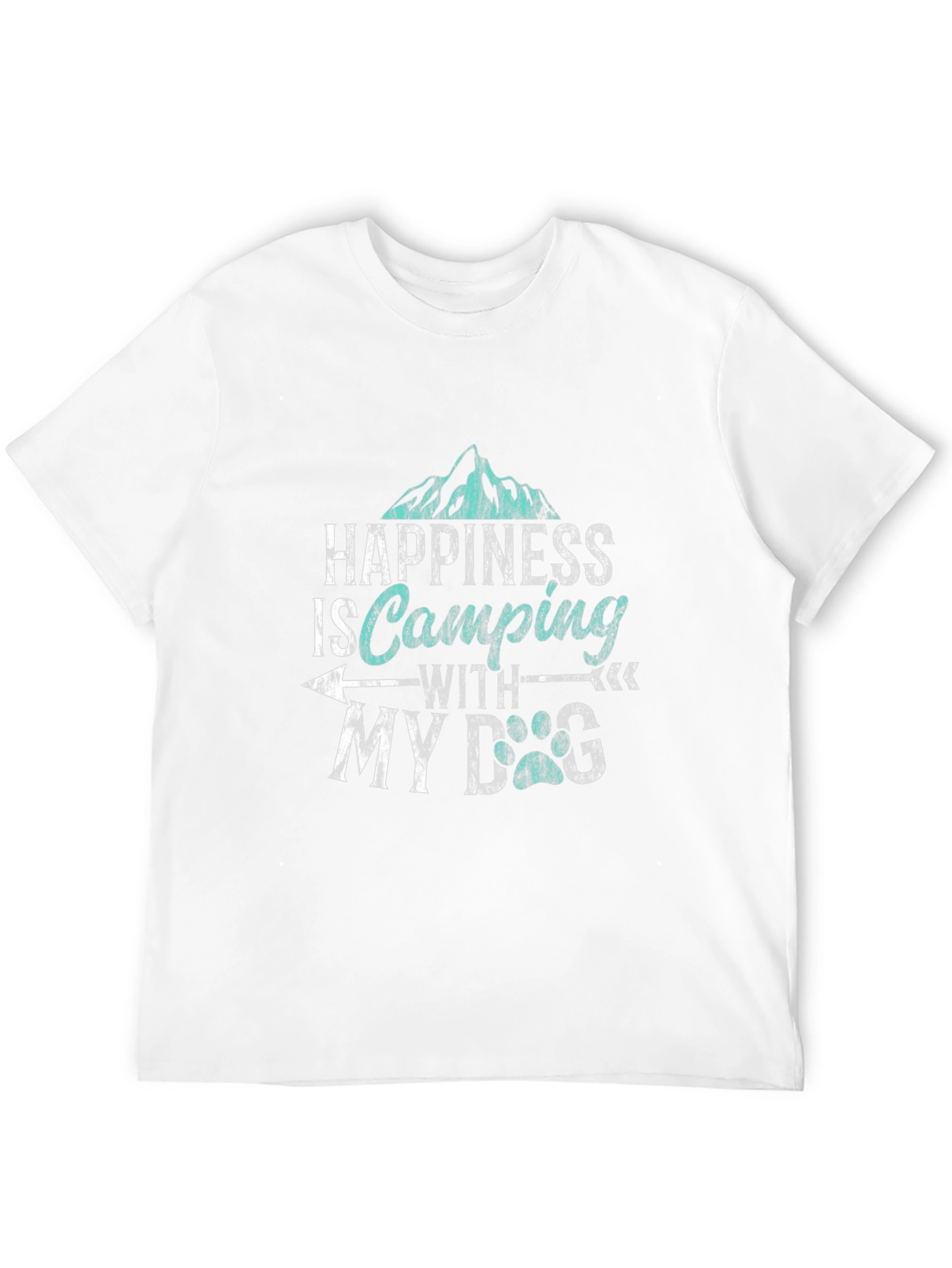 Happiness is Camping with My Dog T-Shirt