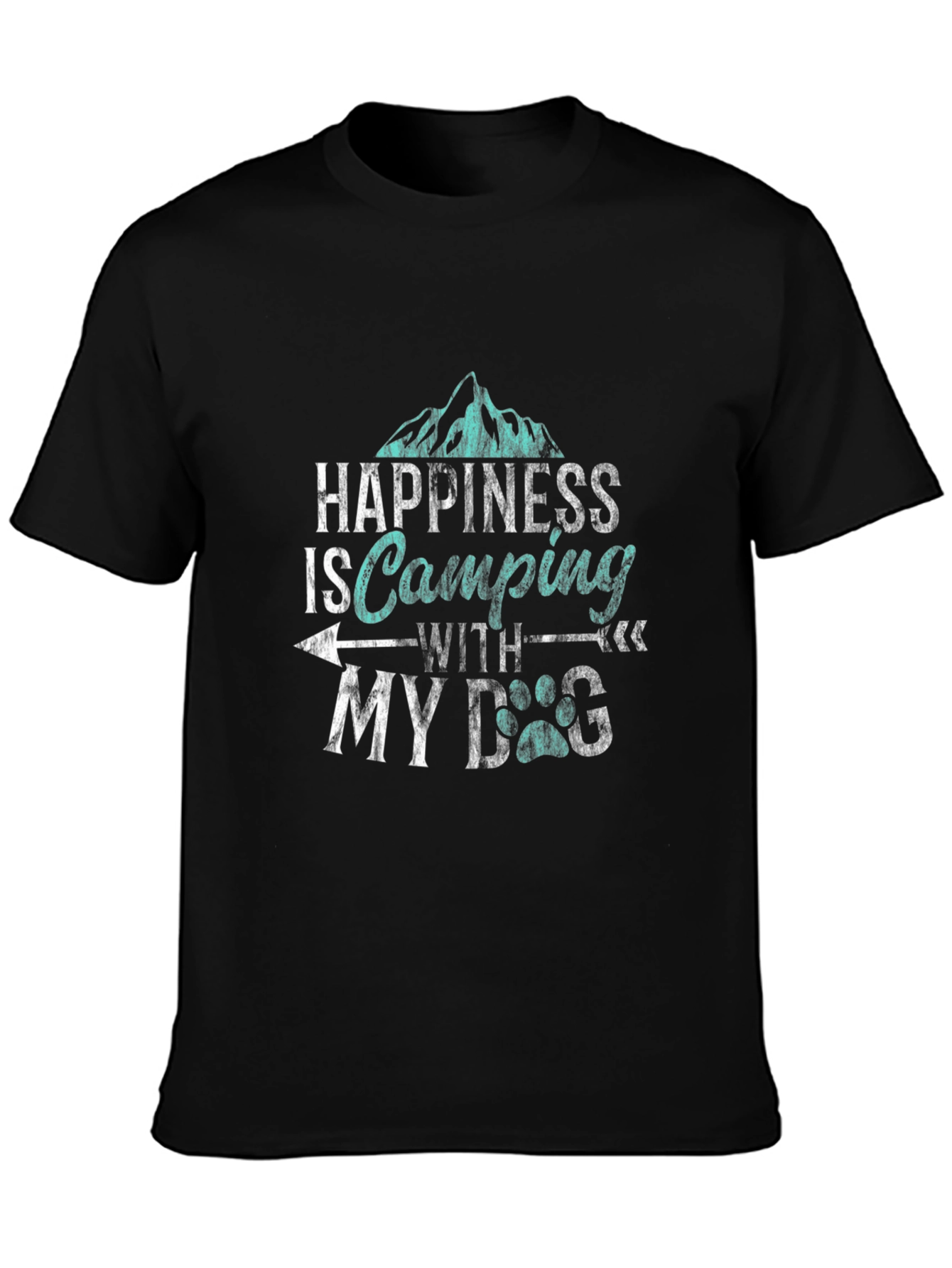Happiness is Camping with My Dog T-Shirt