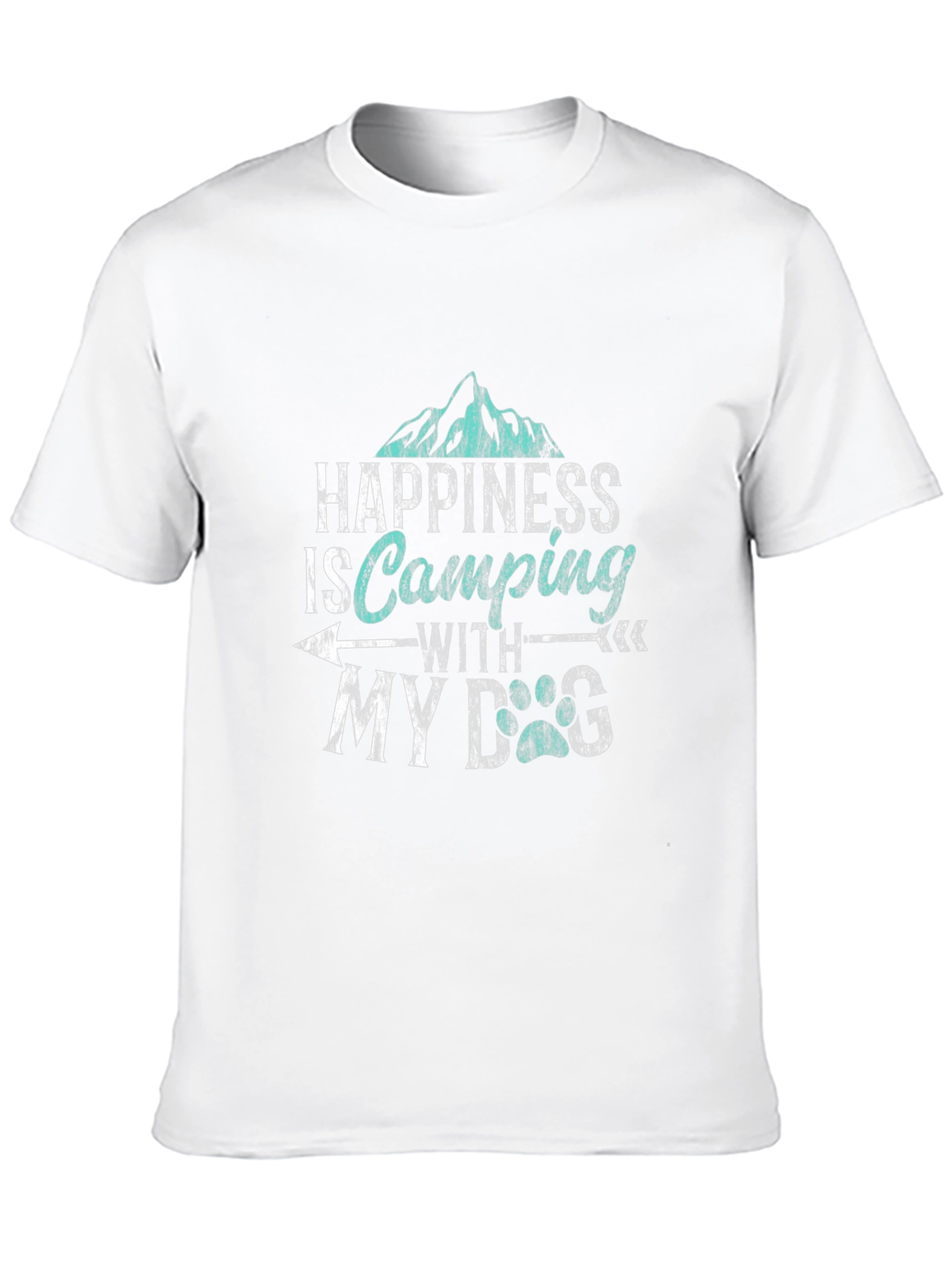 Happiness is Camping with My Dog T-Shirt