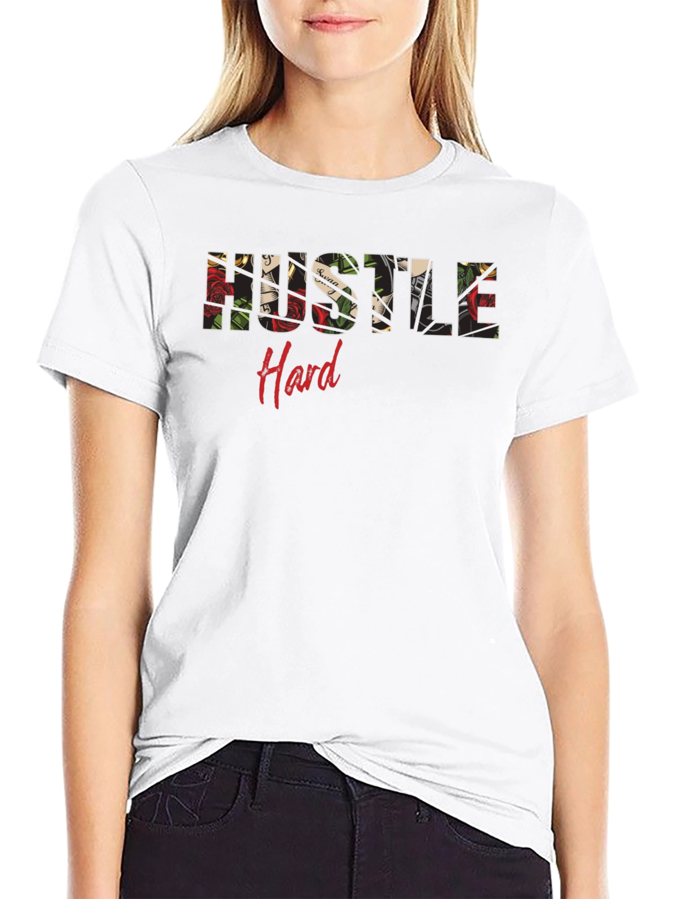 Hustle Hard Graphic Tee - Stylish & Motivational