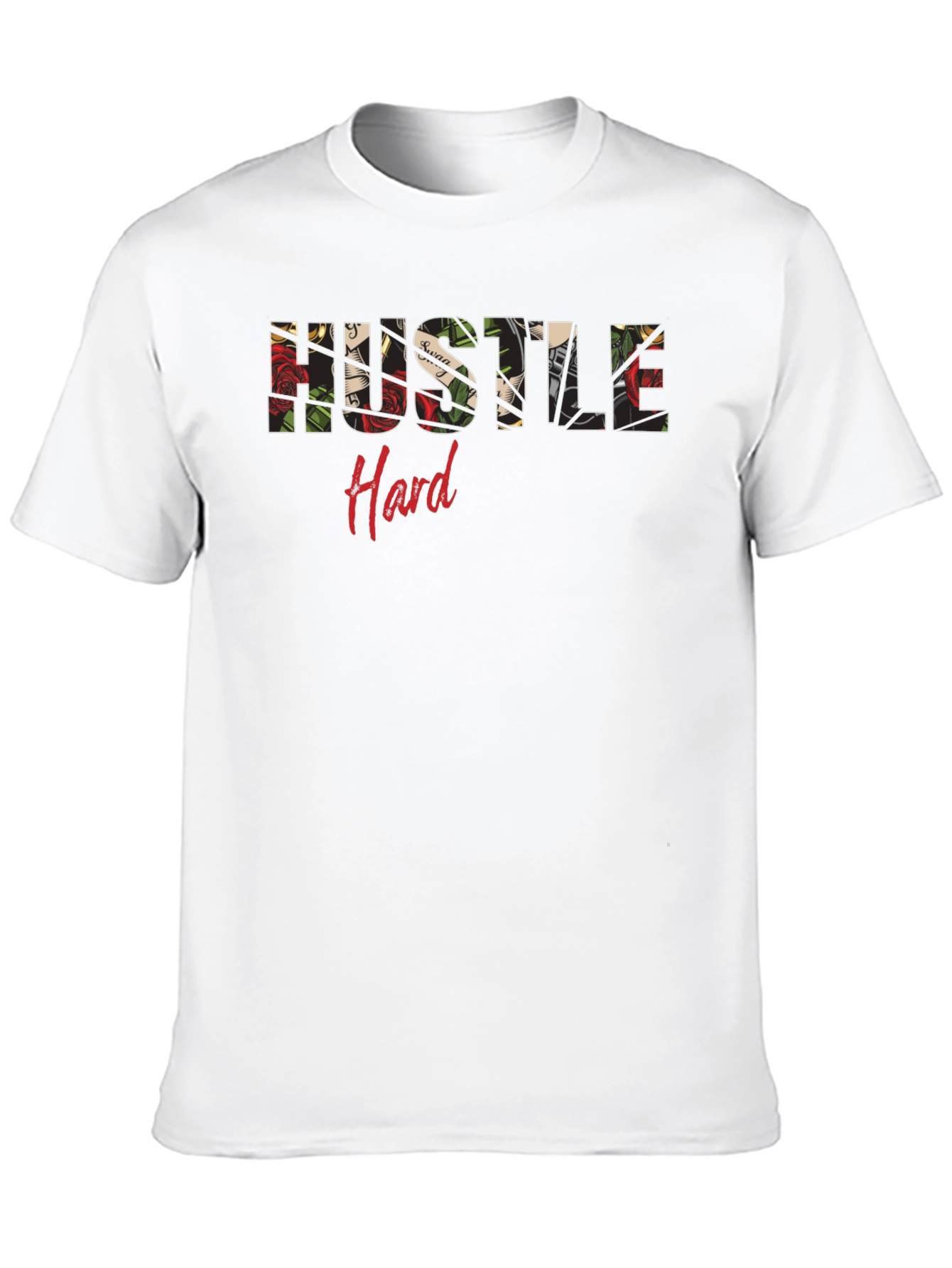 Hustle Hard Graphic Tee - Stylish & Motivational