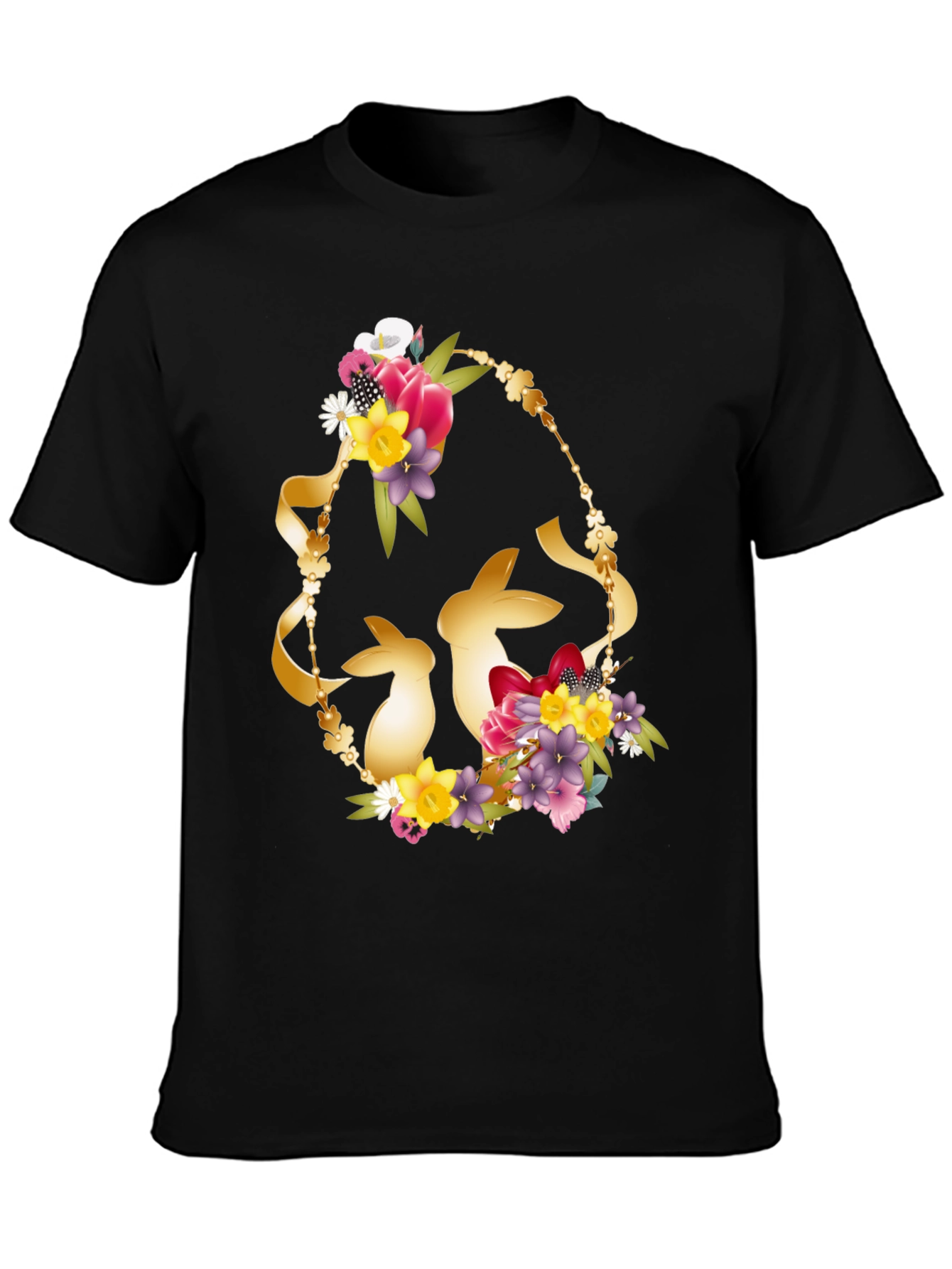 Floral Easter Bunny T-Shirt